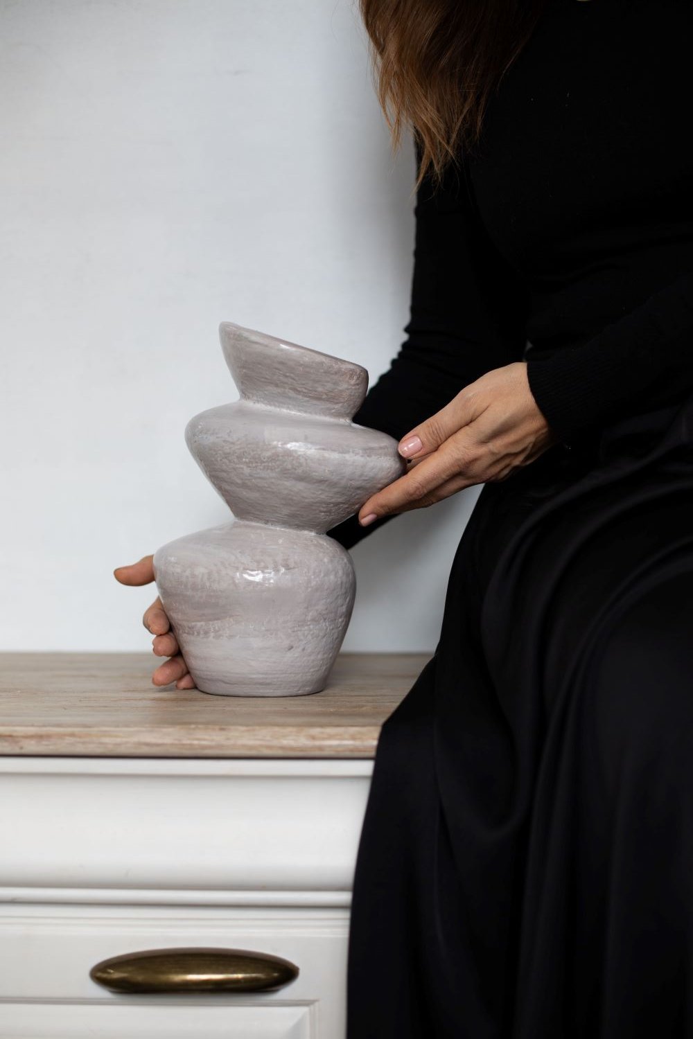 Dea'rt İstanbul-Moderna Seri Seramik Stone Vazo-Vazo-1-Milagron.com