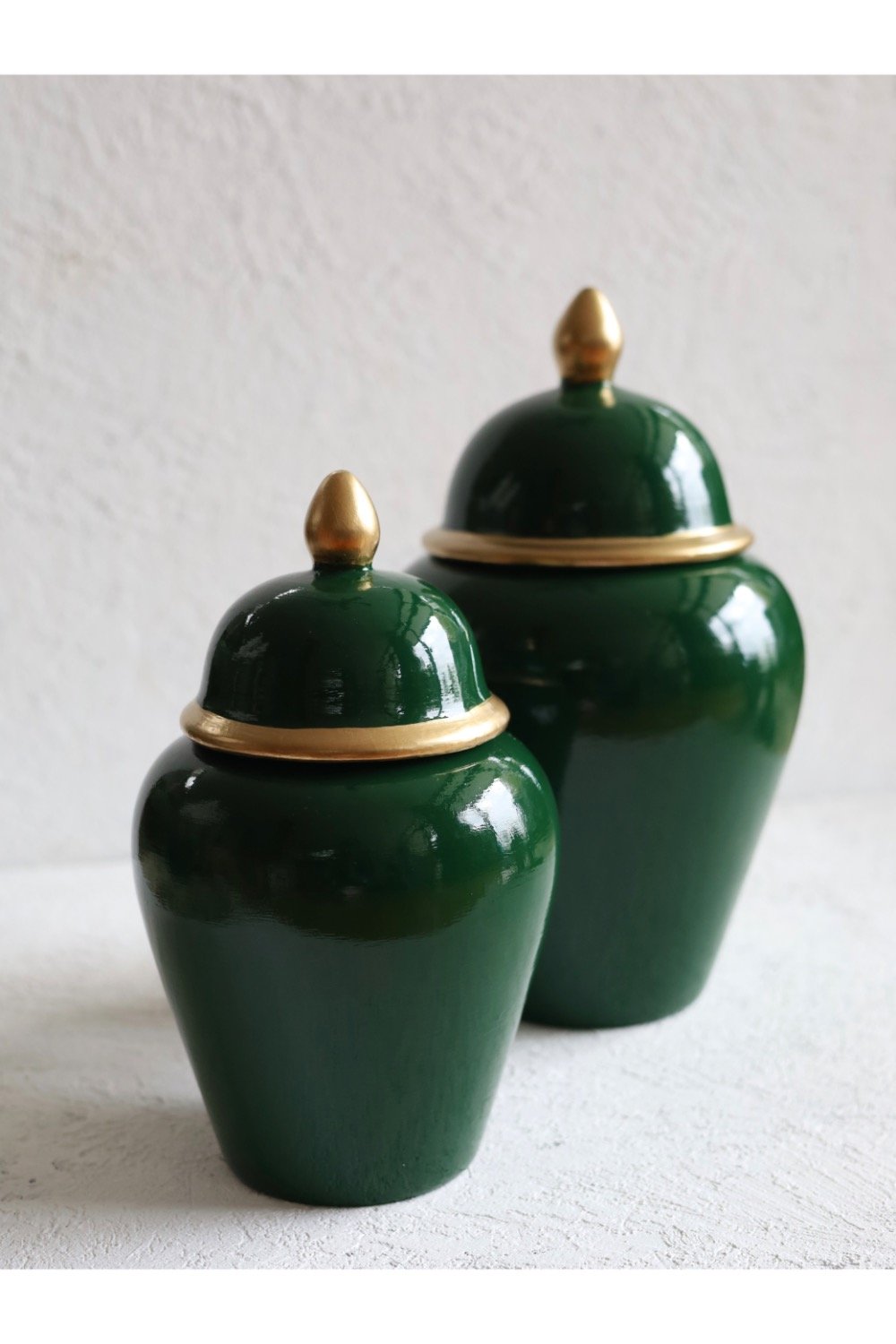 Dea'rt İstanbul-Seramik Şah Küp Vazo Zümrüt Yeşili-Vazo-2-Milagron.com