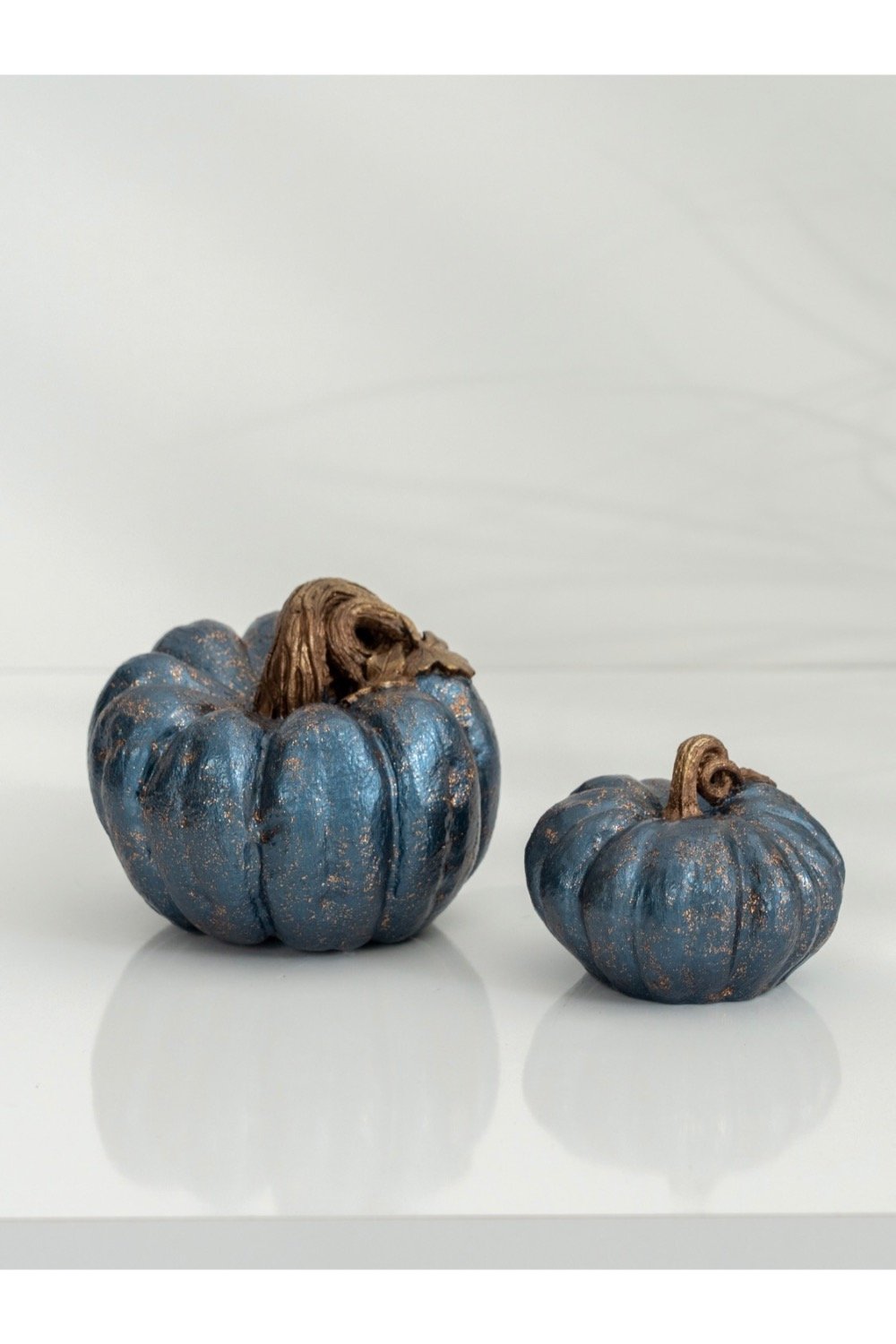 Dea'rt İstanbul-Simli Bal Kabağı İkili Obje Gece Mavisi Bakır-Biblo-1-Milagron.com