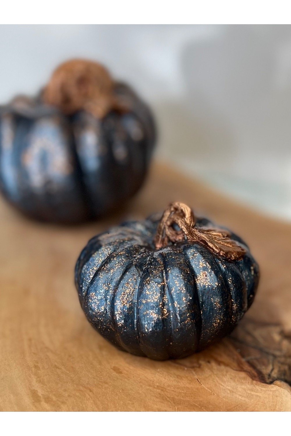 Dea'rt İstanbul-Simli Bal Kabağı İkili Obje Gece Mavisi Bakır-Biblo-2-Milagron.com