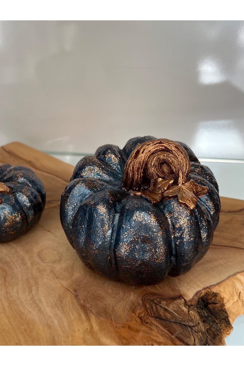 Dea'rt İstanbul-Simli Bal Kabağı İkili Obje Gece Mavisi Bakır-Biblo-4-Milagron.com