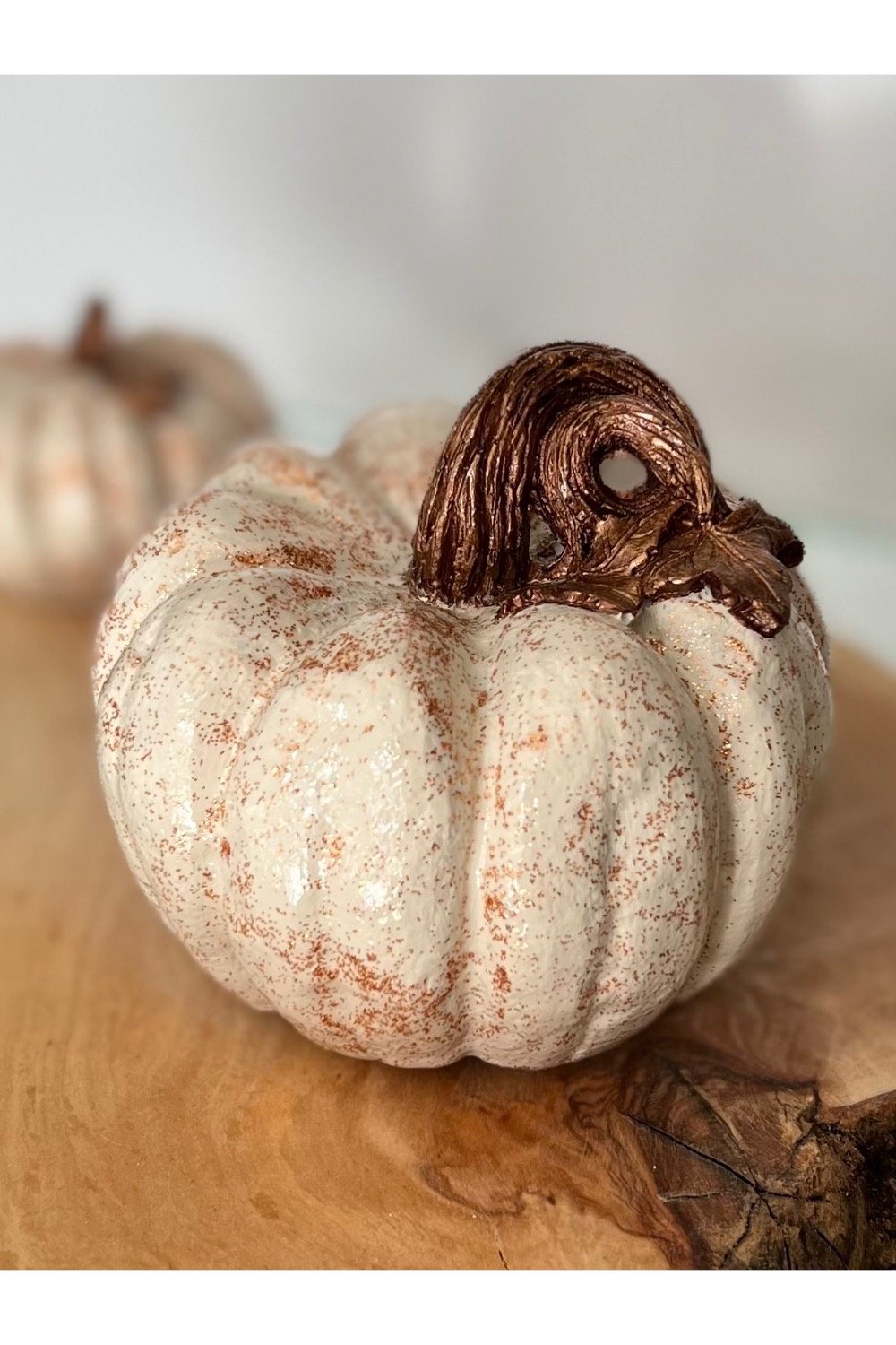 Dea'rt İstanbul-Simli Bal Kabağı İkili Obje Krem Bakır-Biblo-2-Milagron.com