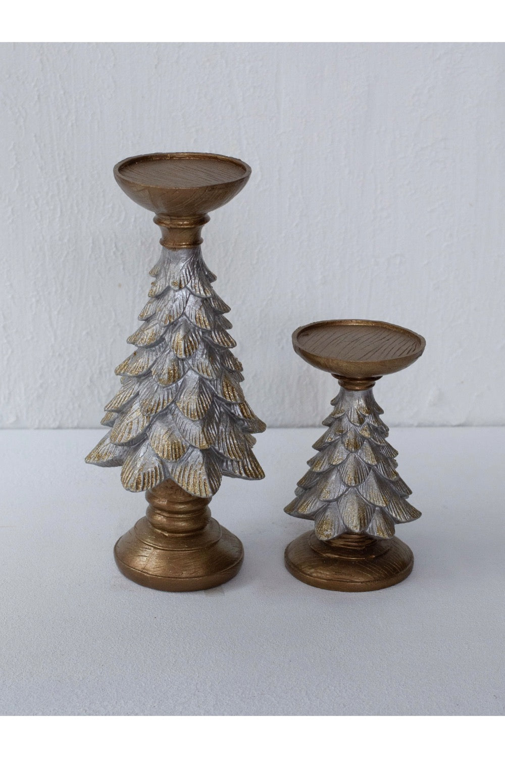 Dea'rt İstanbul-Yılbaşı Ağacı Altın Gümüş Ikili Şamdan-Mumluk & Şamdan-3-Milagron.com