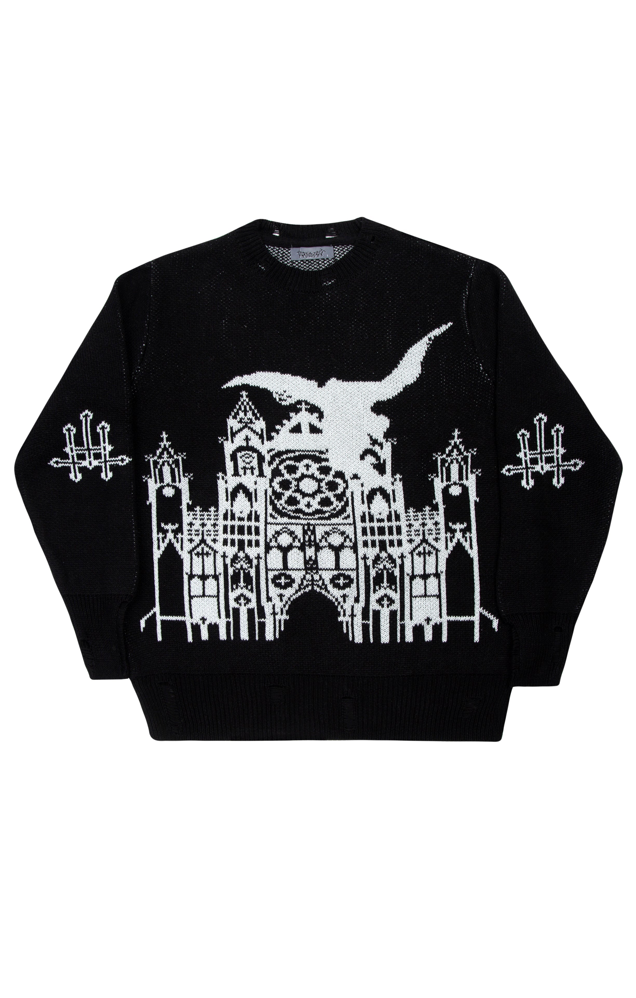 Death Is Easy-Angel Knitted Women’s Sweater-Kazak & Triko-4-Milagron.com