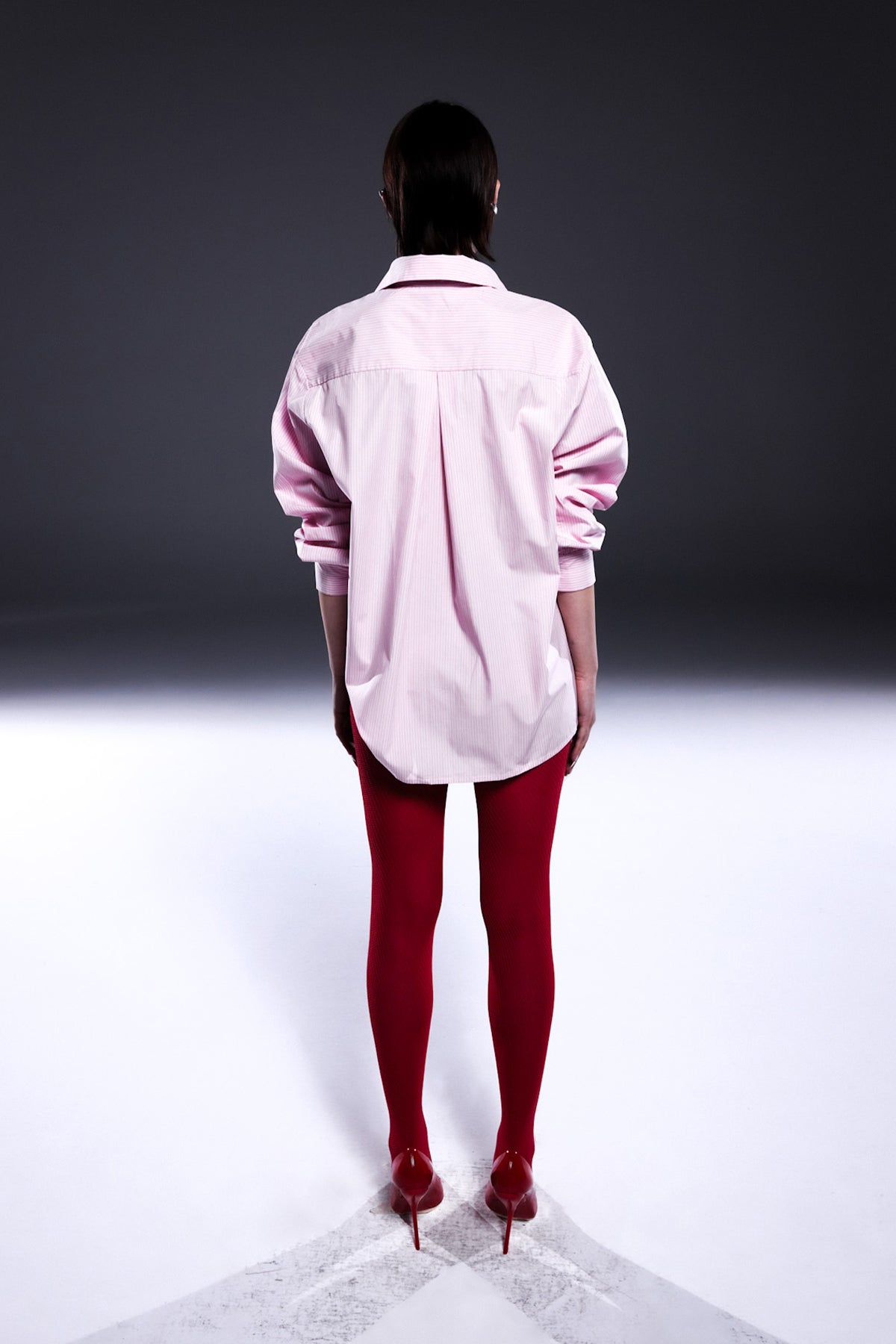 Death Is Easy-Baby Pink Button Down Oversize Shirt-Gömlek-2-Milagron.com