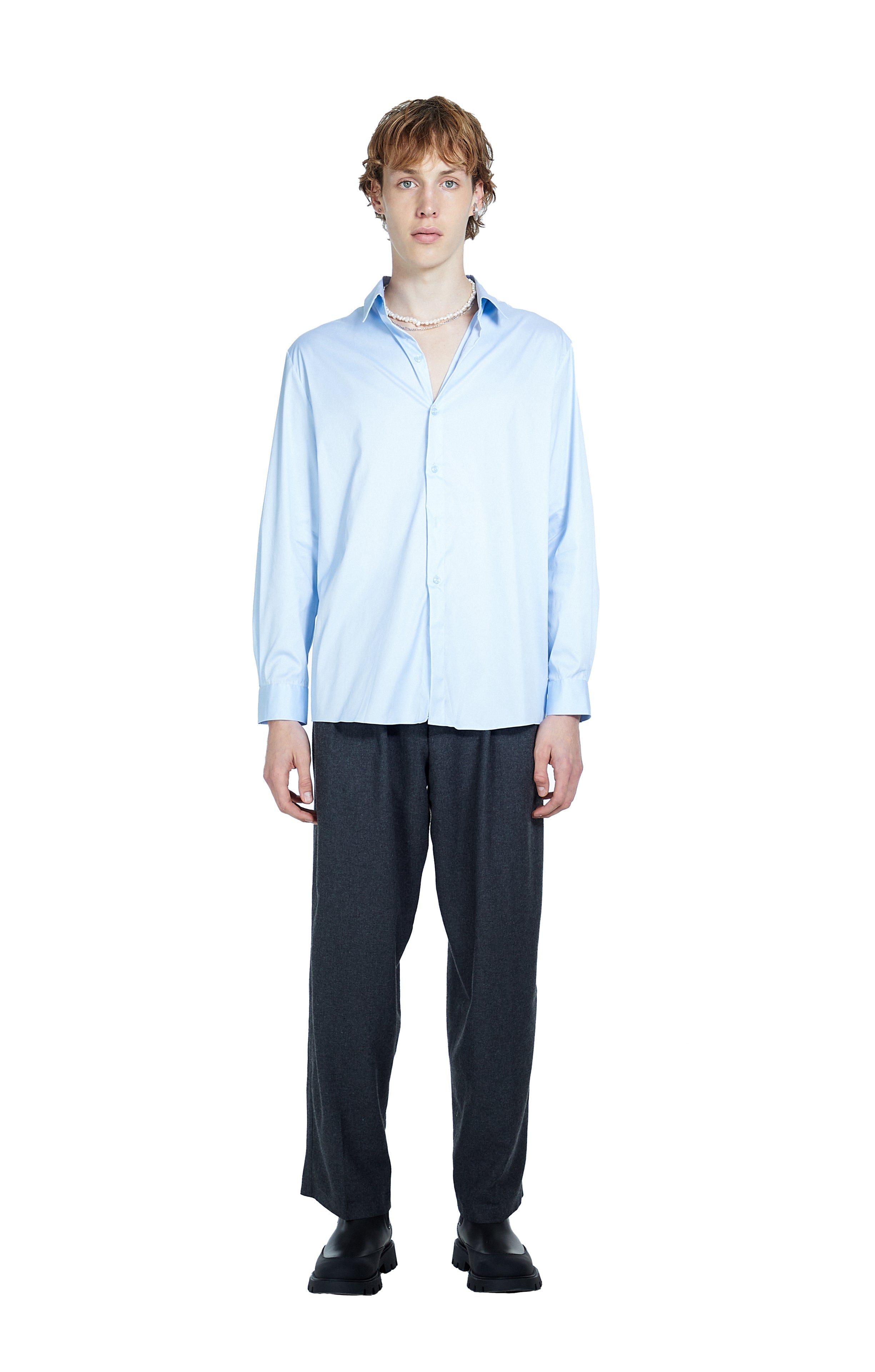 Death Is Easy-Button Down Oversize Men’s Shirt-Gömlek-1-Milagron.com