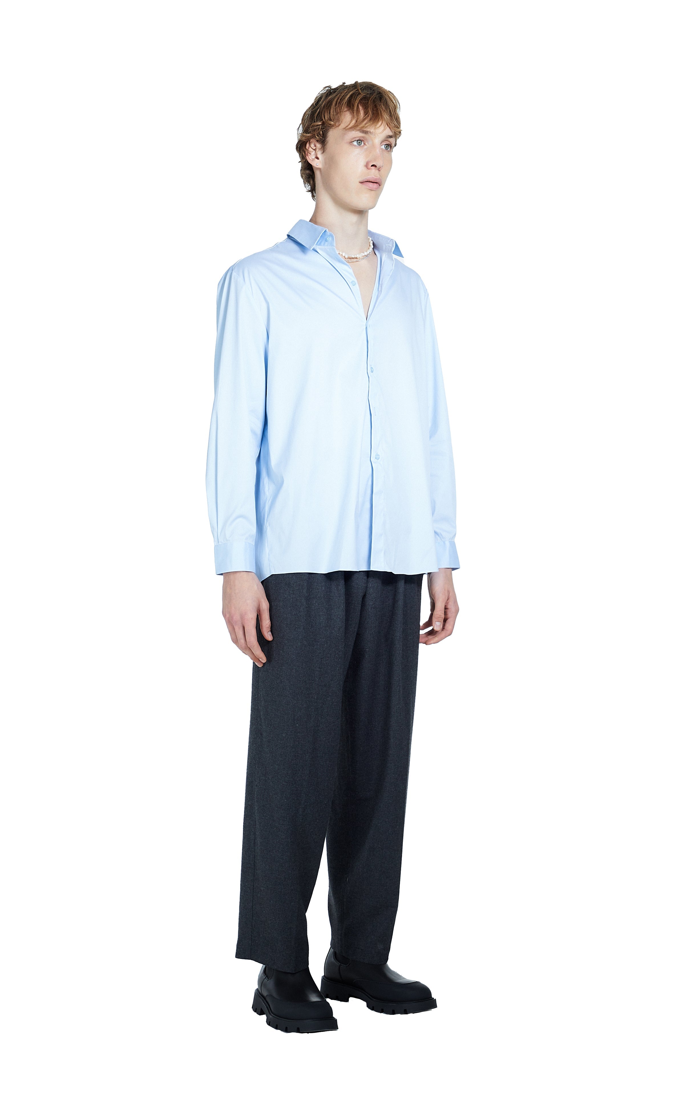 Death Is Easy-Button Down Oversize Men’s Shirt-Gömlek-3-Milagron.com