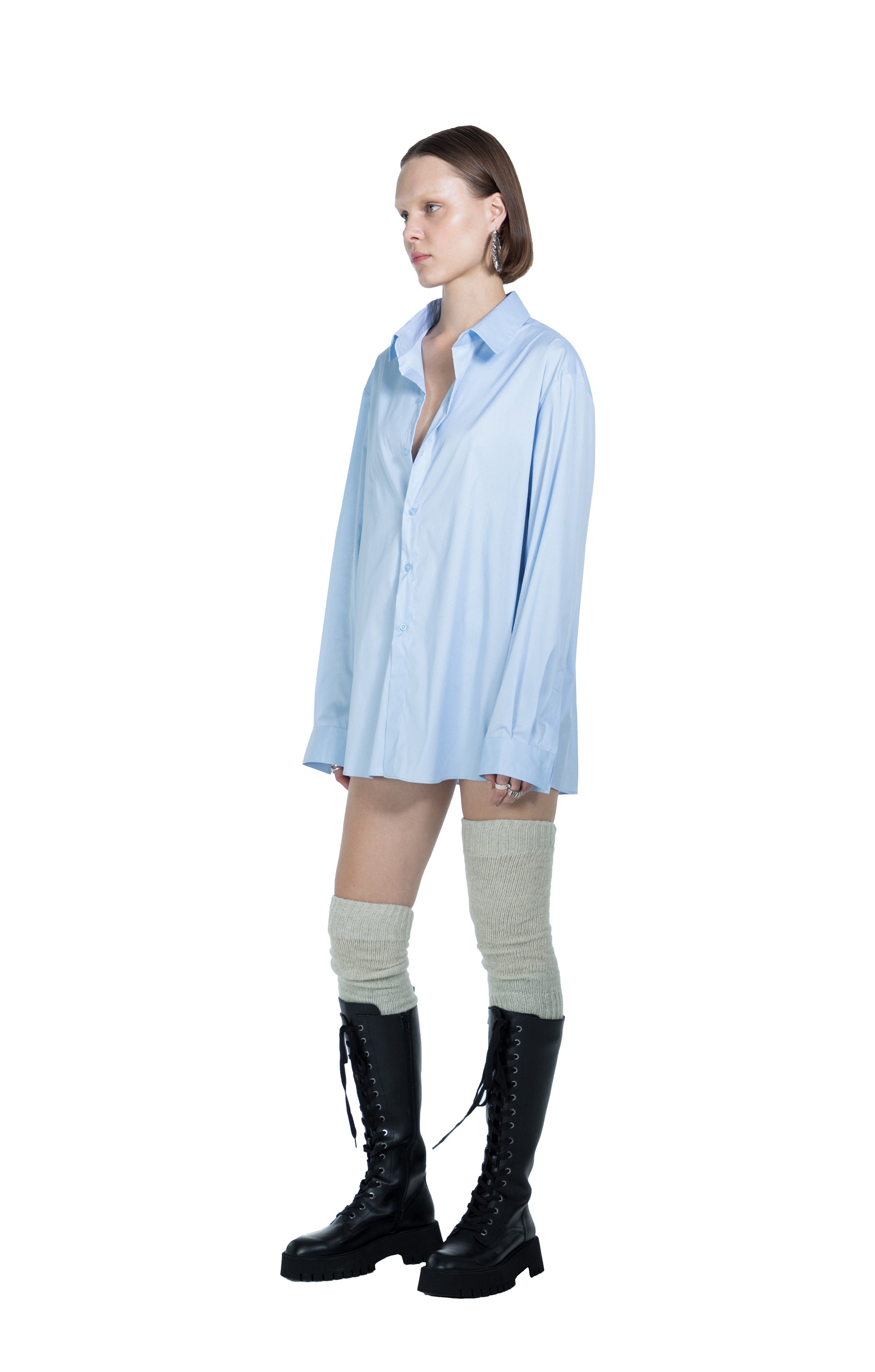 Death Is Easy-Button Down Oversize Women’s Shirt-Gömlek-3-Milagron.com