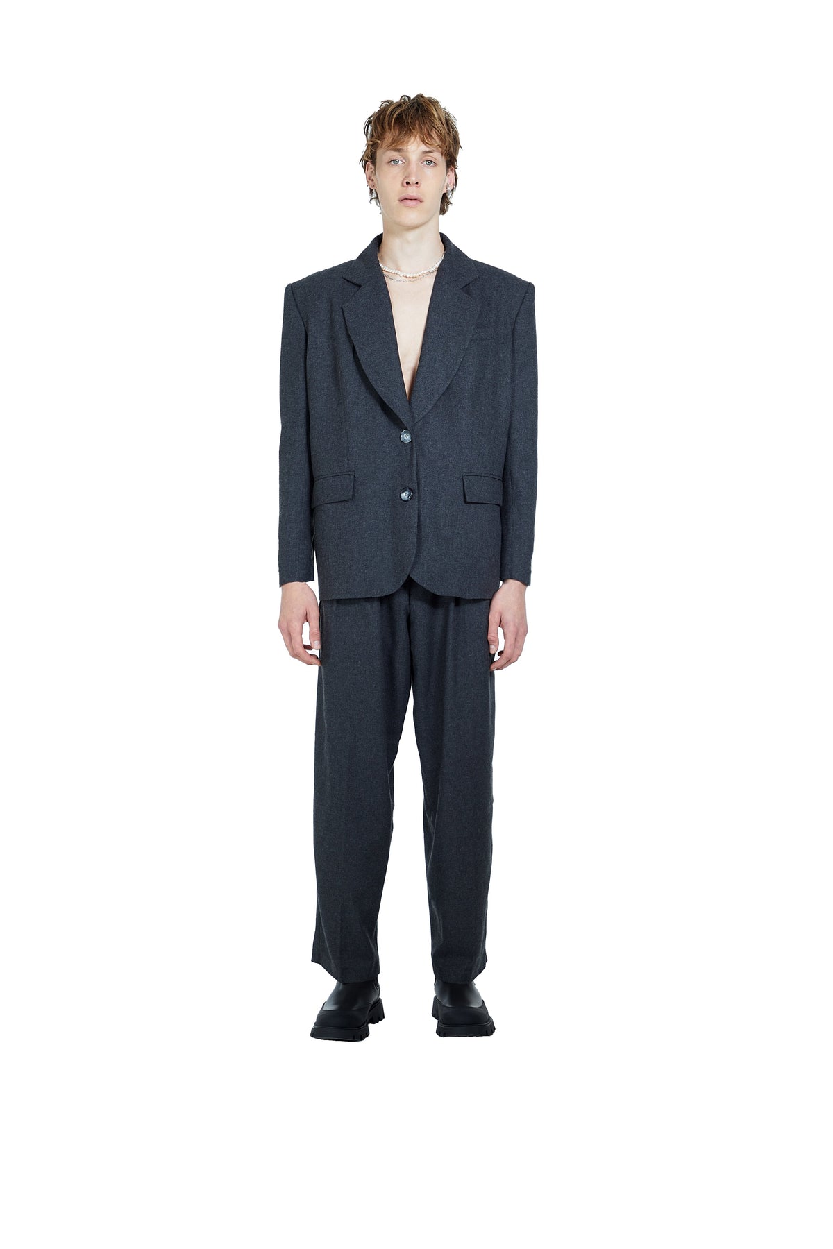 Death Is Easy-Charcoal Grey Women’s Blazer-Blazer Ceket-4-Milagron.com