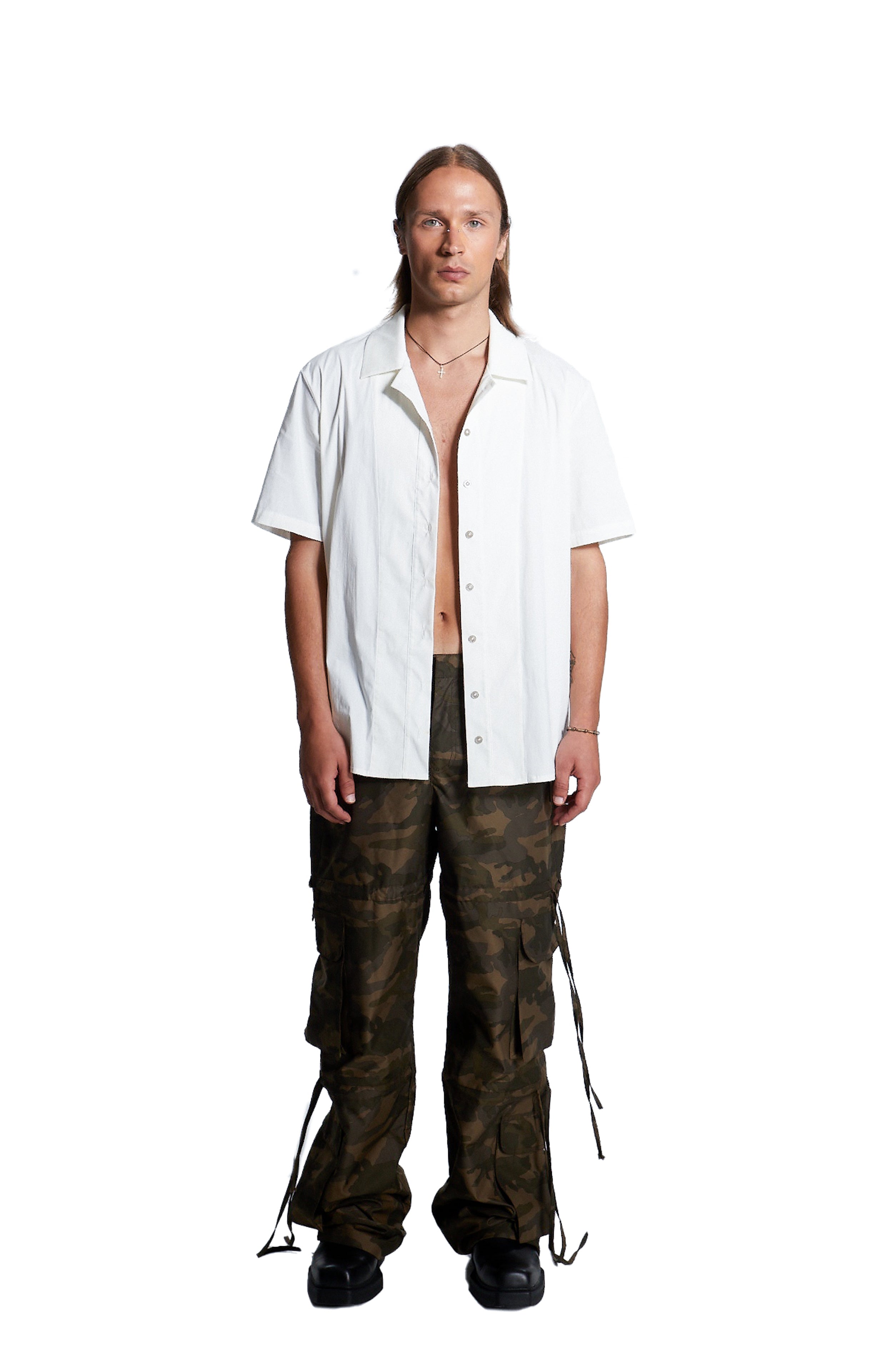 Death Is Easy-Oversize White Shirt-Gömlek-1-Milagron.com