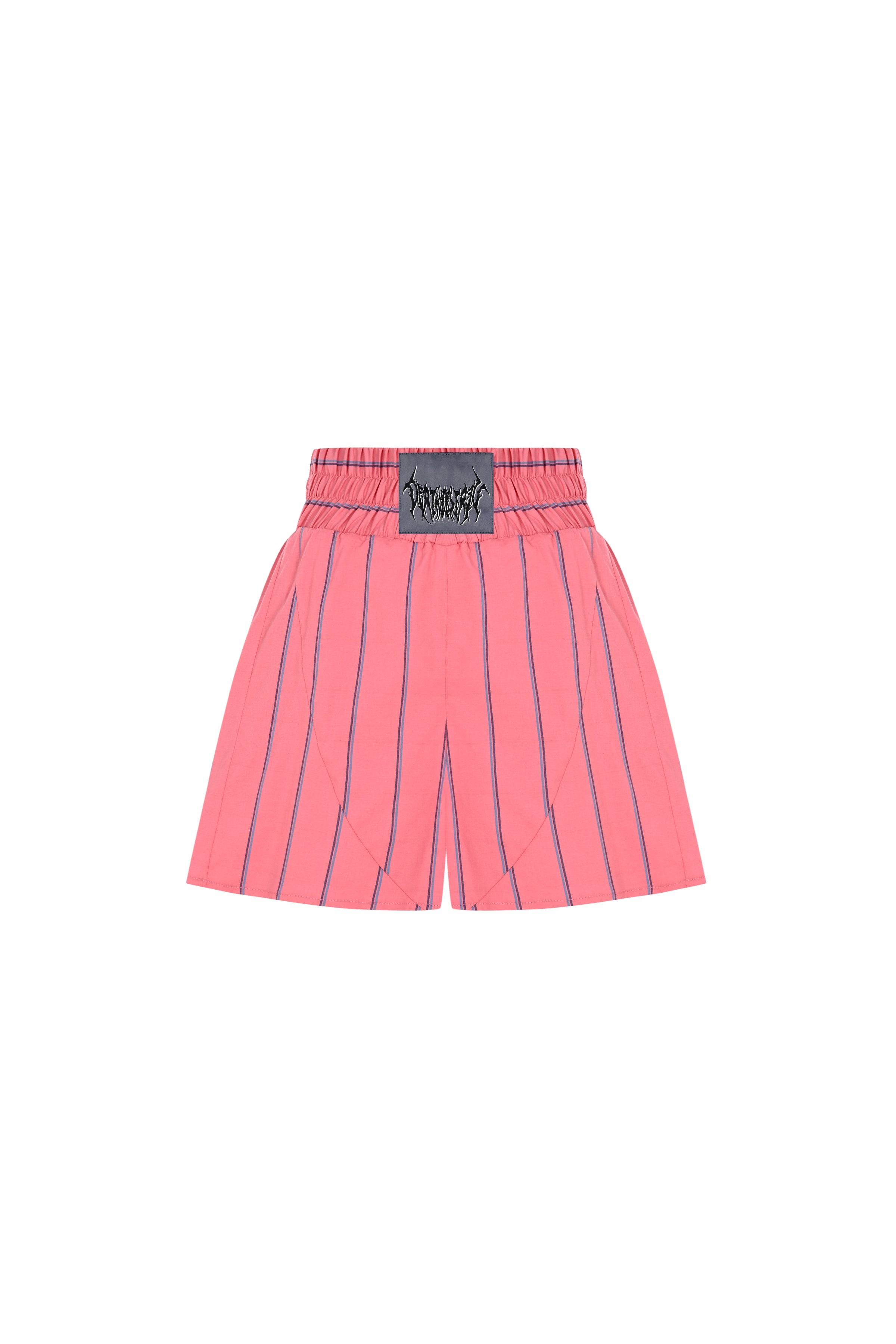 Death Is Easy-Pink Striped Boxer Shorts-Şort-1-Milagron.com