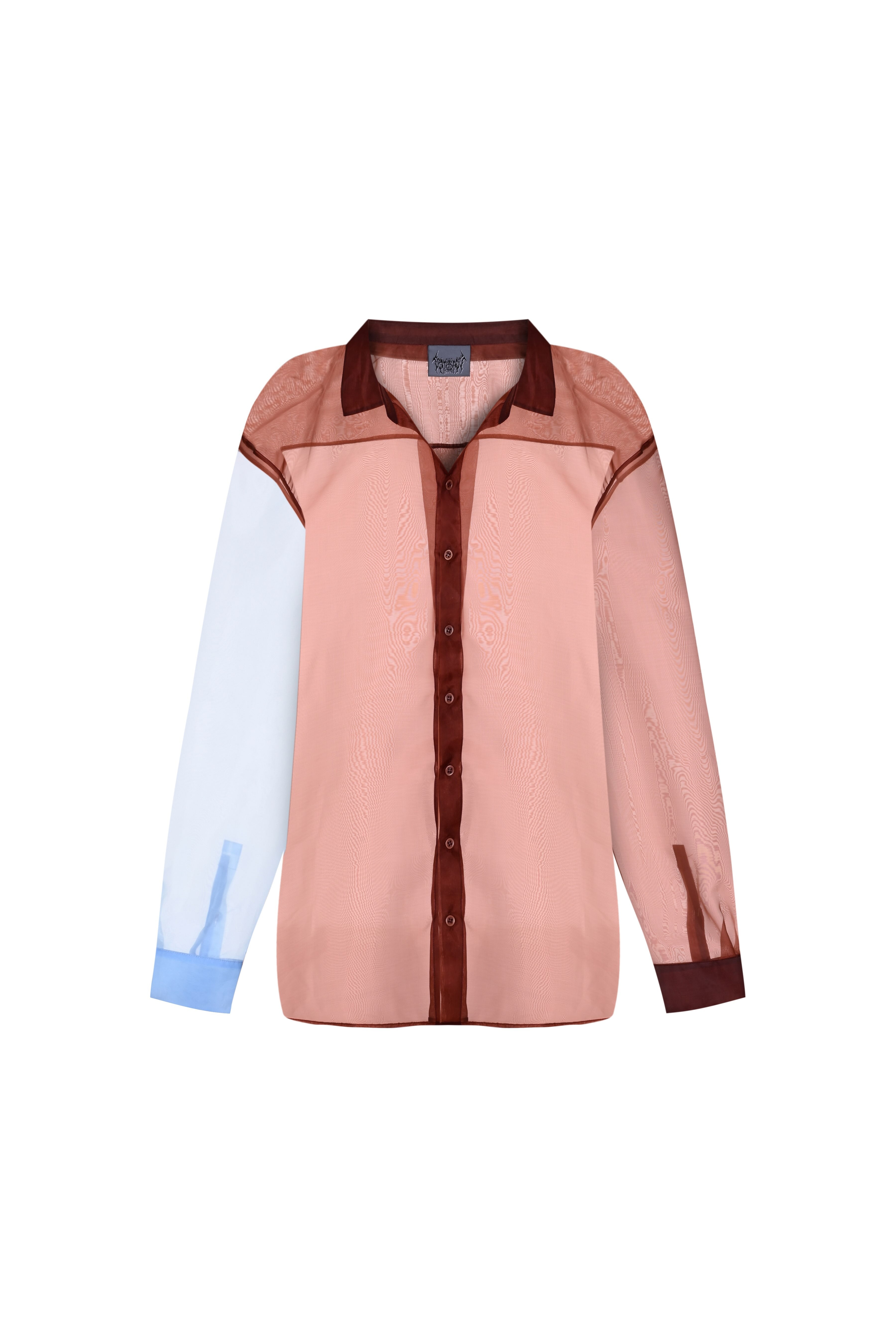 Death Is Easy-Terra Cota Organza Puzzle Shirt-Gömlek-4-Milagron.com