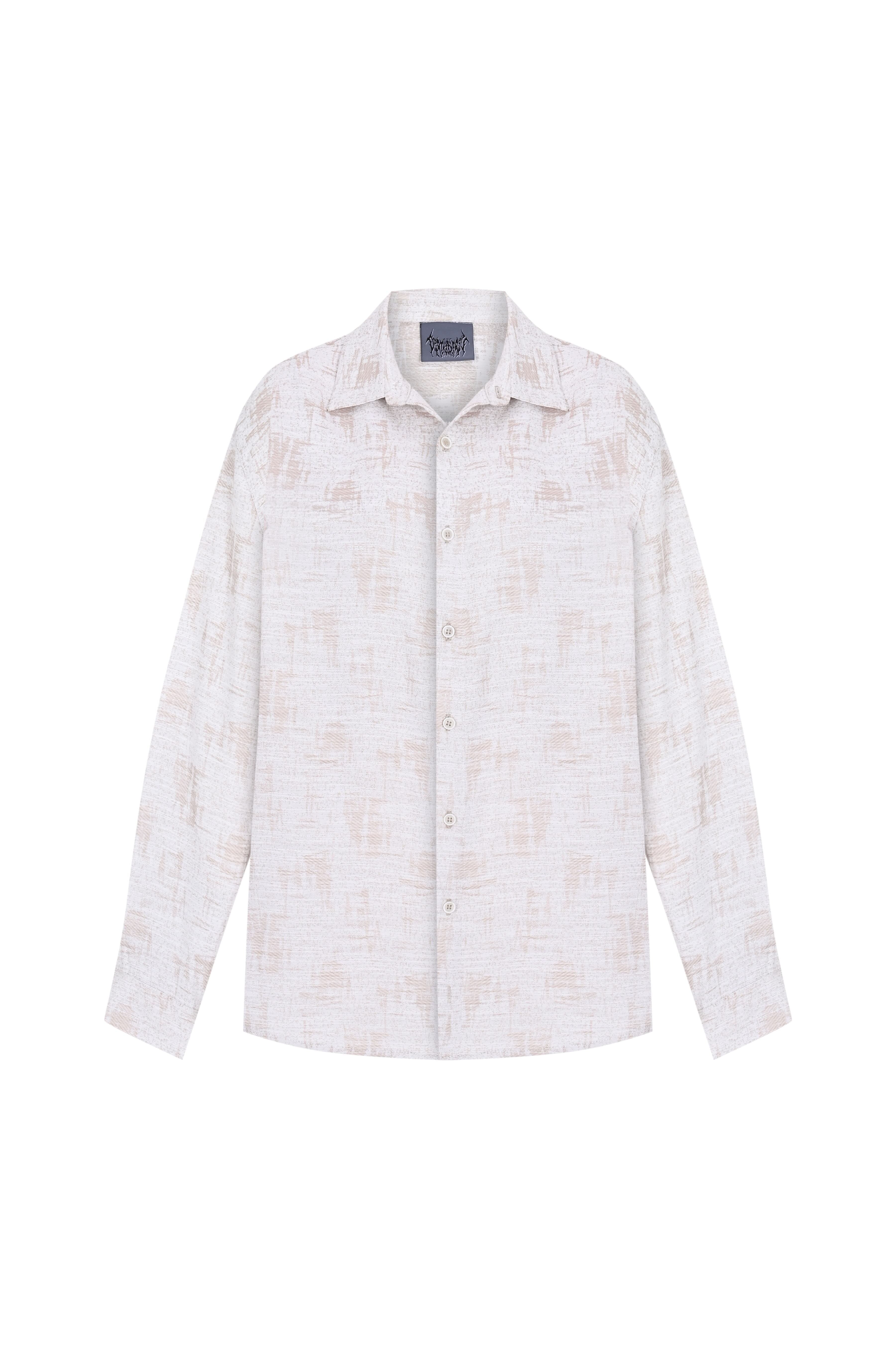 Death Is Easy-Textured Relaxed Shirt-Gömlek-3-Milagron.com