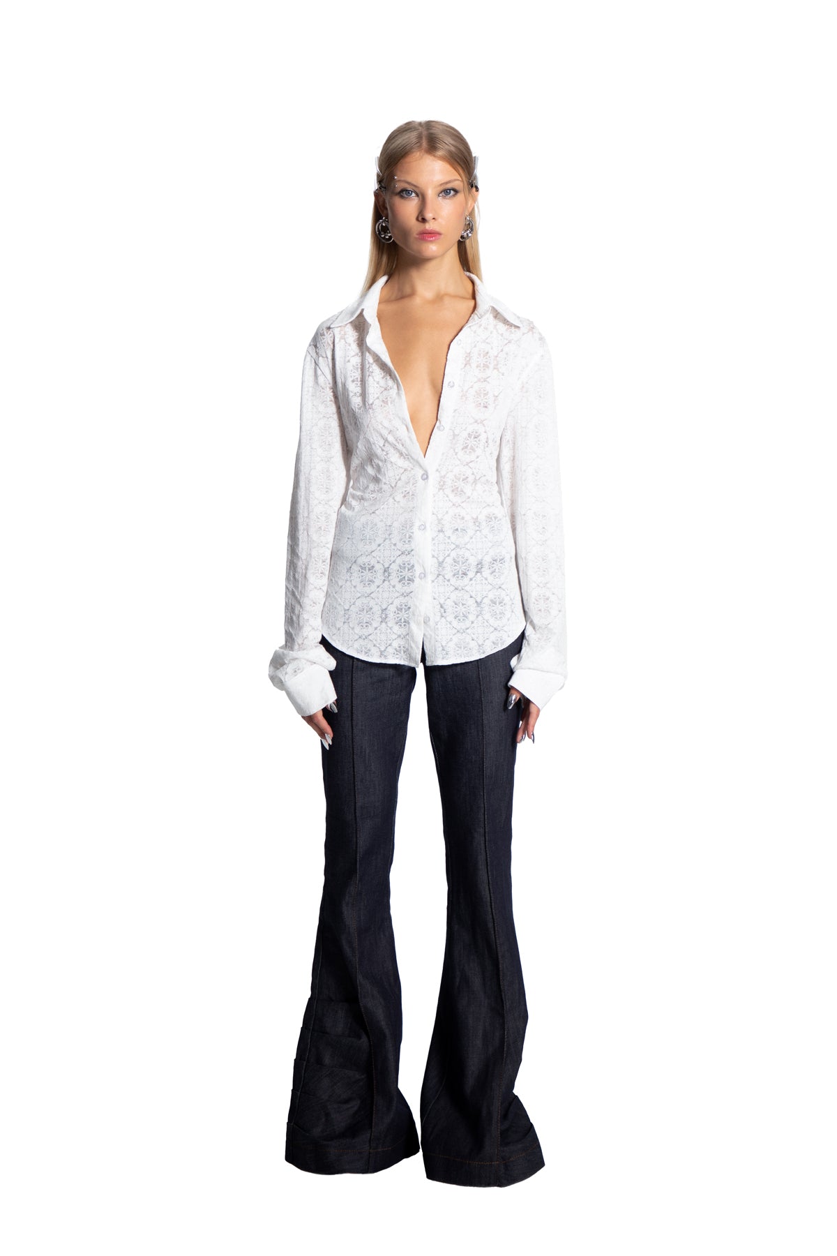 Death Is Easy-Womens Lace Shirt-Gömlek-1-Milagron.com