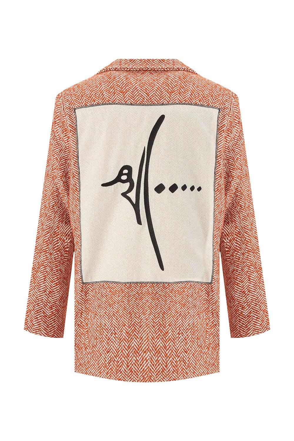 December Pie-Turuncu Ceket-Ceket-1-Milagron.com