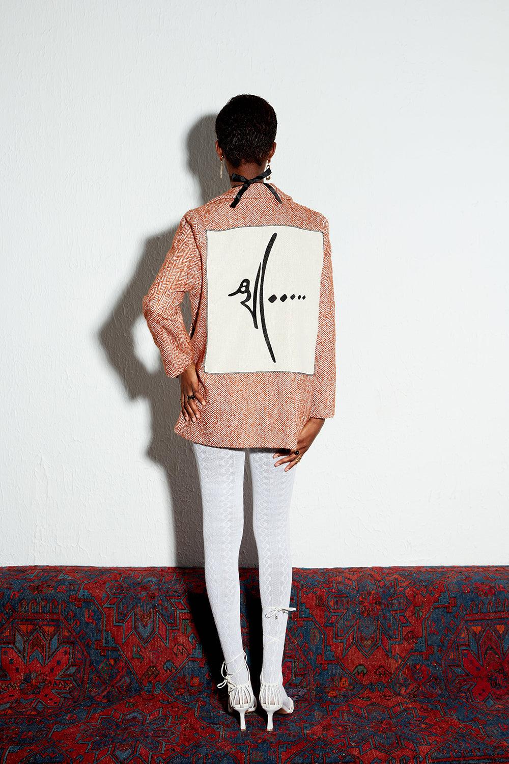 December Pie-Turuncu Ceket-Ceket-3-Milagron.com