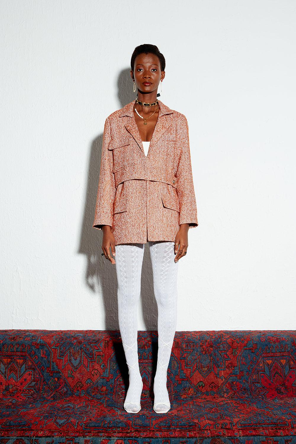 December Pie-Turuncu Ceket-Ceket-4-Milagron.com