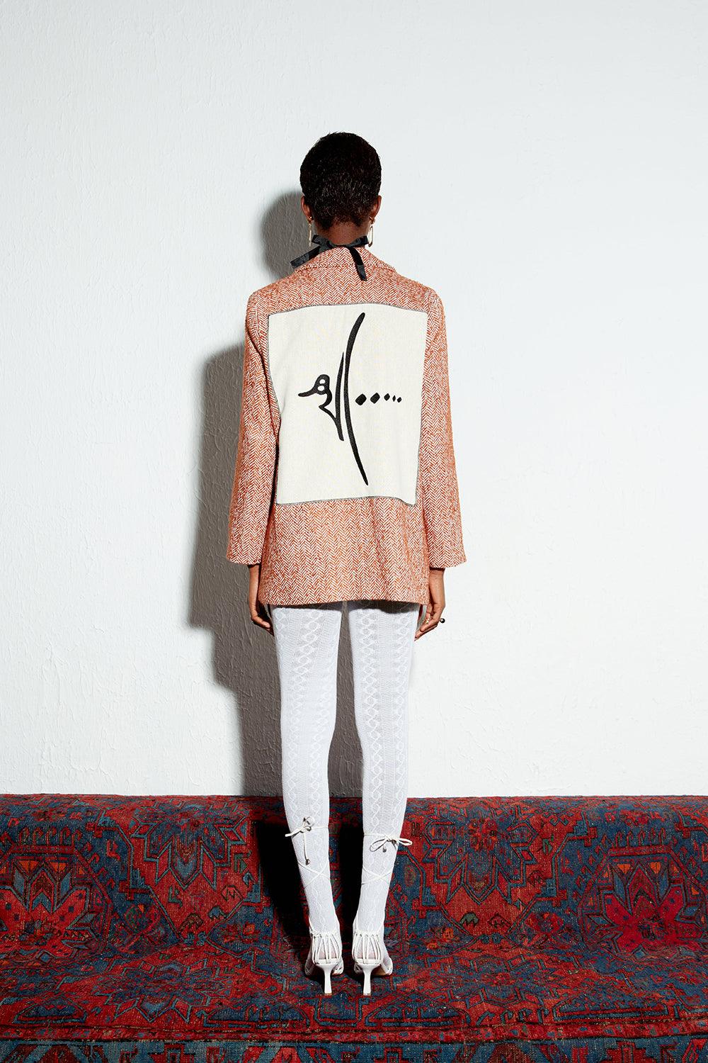 December Pie-Turuncu Ceket-Ceket-5-Milagron.com