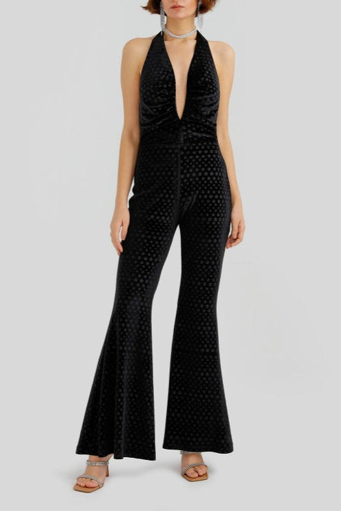 Declara-Black Starry Jumpsuit-Tulum-1-Milagron.com