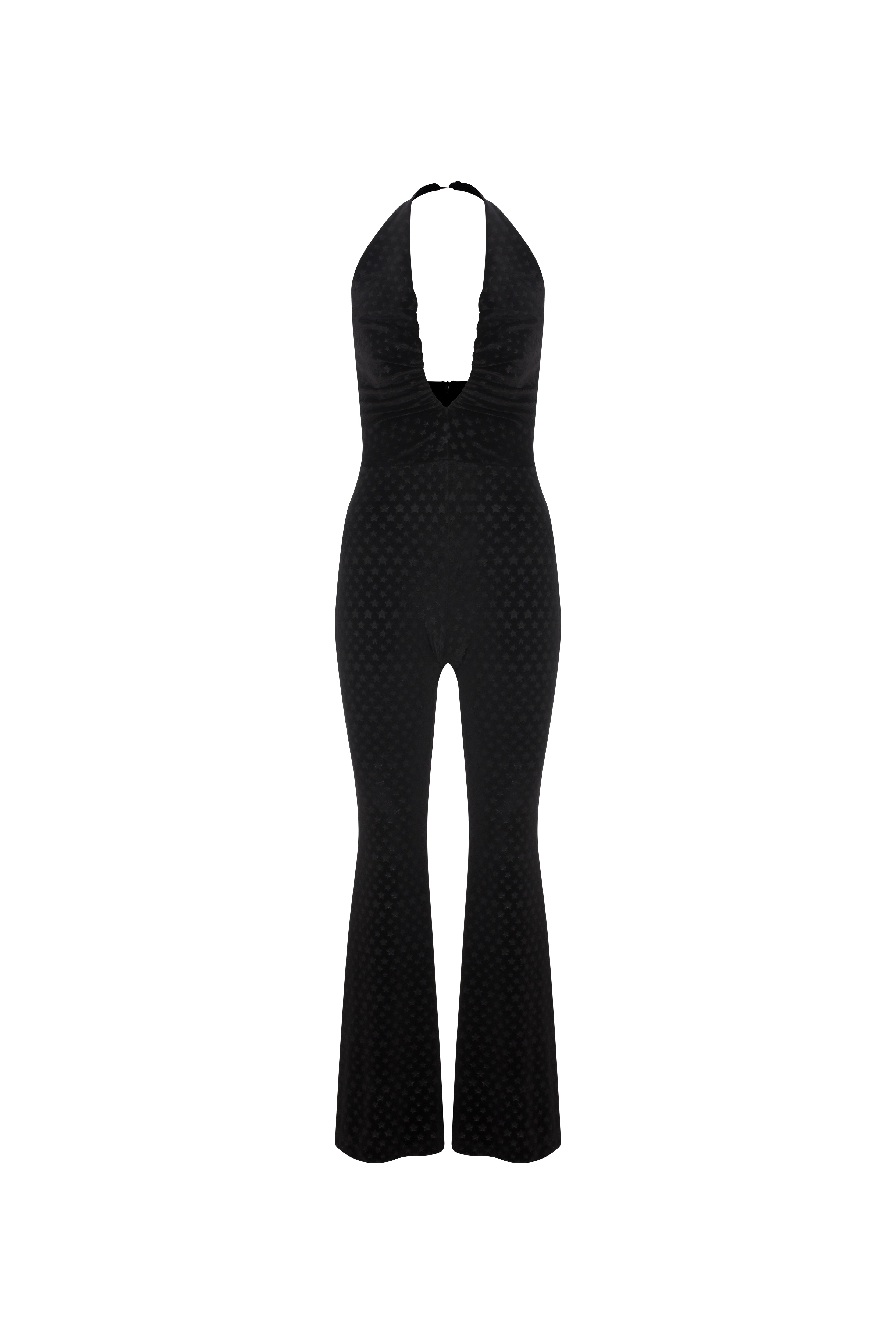 Declara-Black Starry Jumpsuit-Tulum-3-Milagron.com