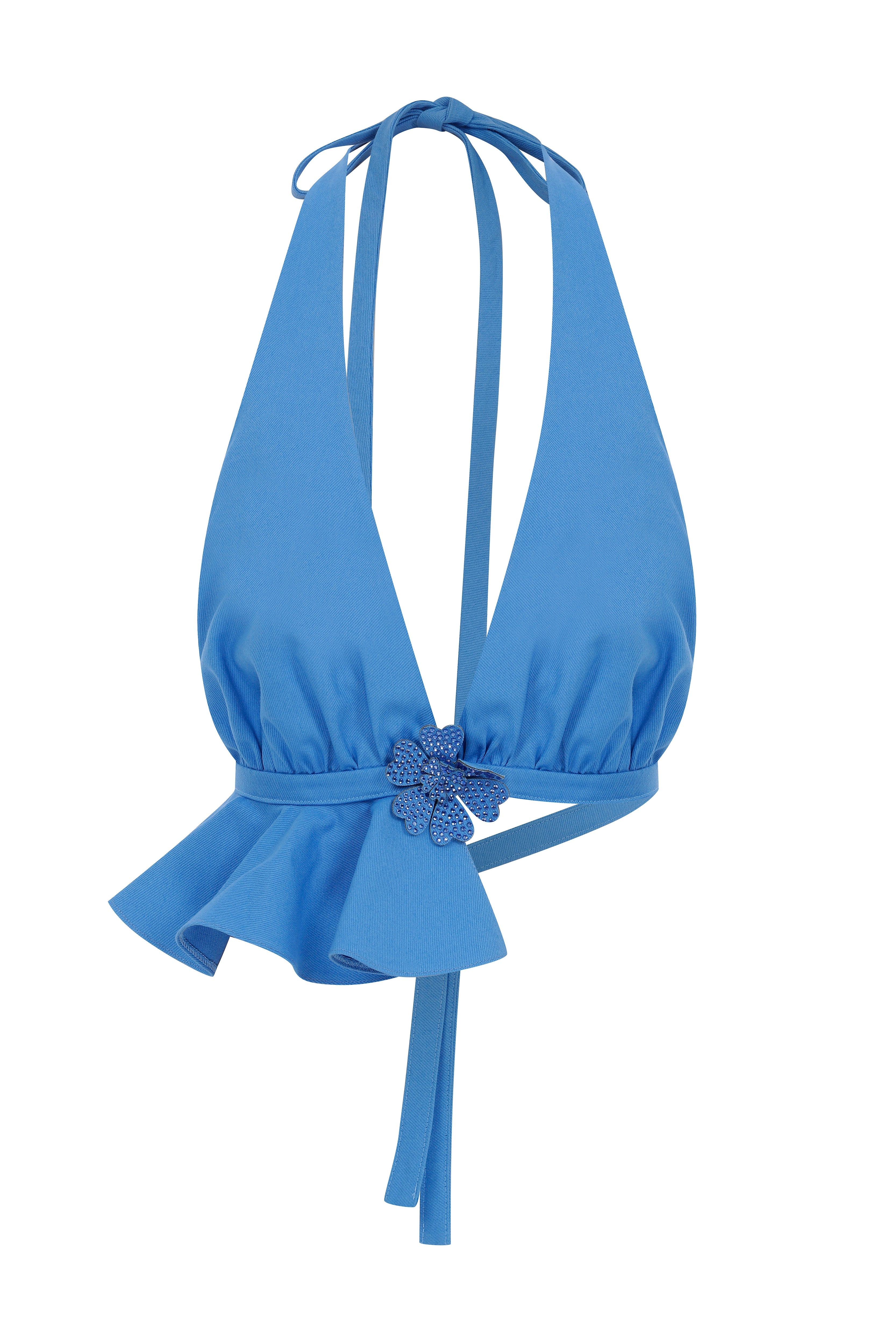 Declara-Blue Water Lily Top-Top-5-Milagron.com