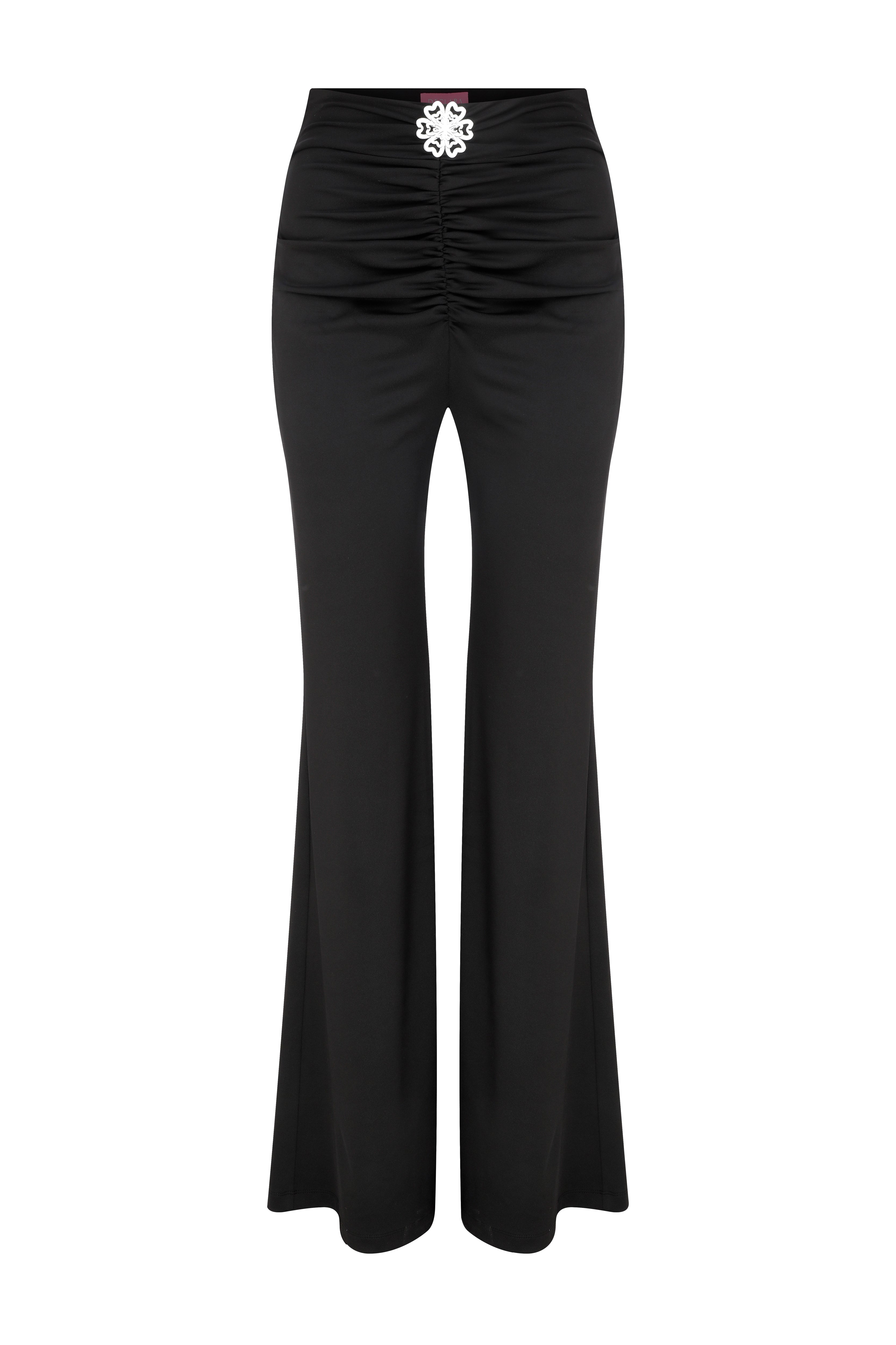 Declara-Botanical Reflection Draped Pants-Pantolon-3-Milagron.com