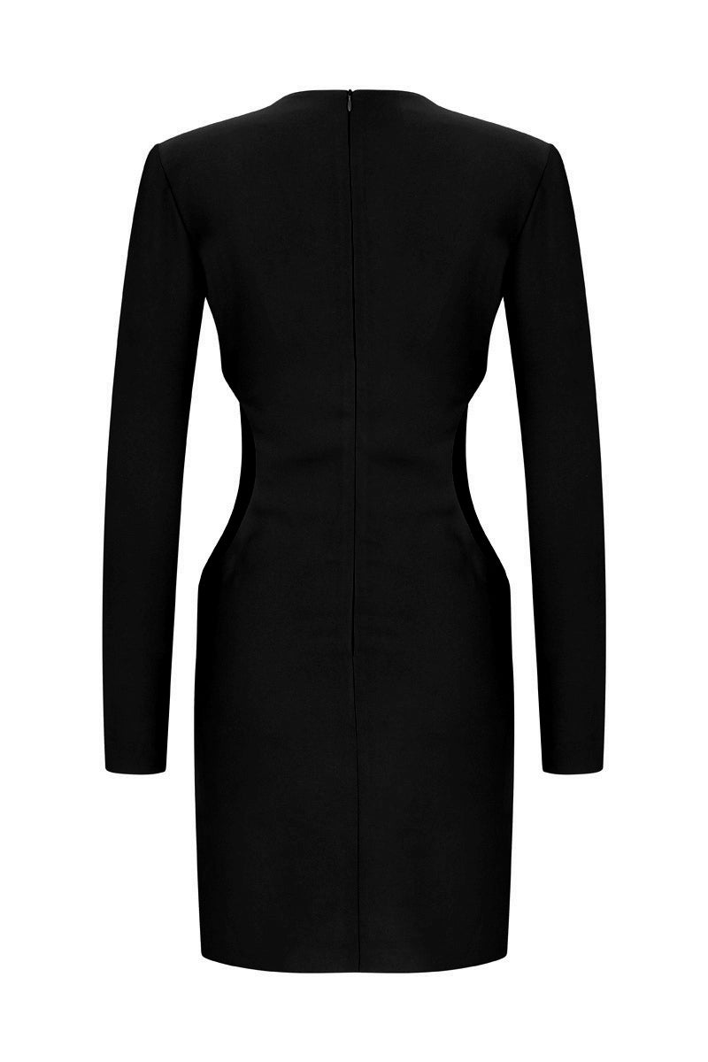 Declara-Cherry Bliss Open Waist Dress-Elbise-2-Milagron.com