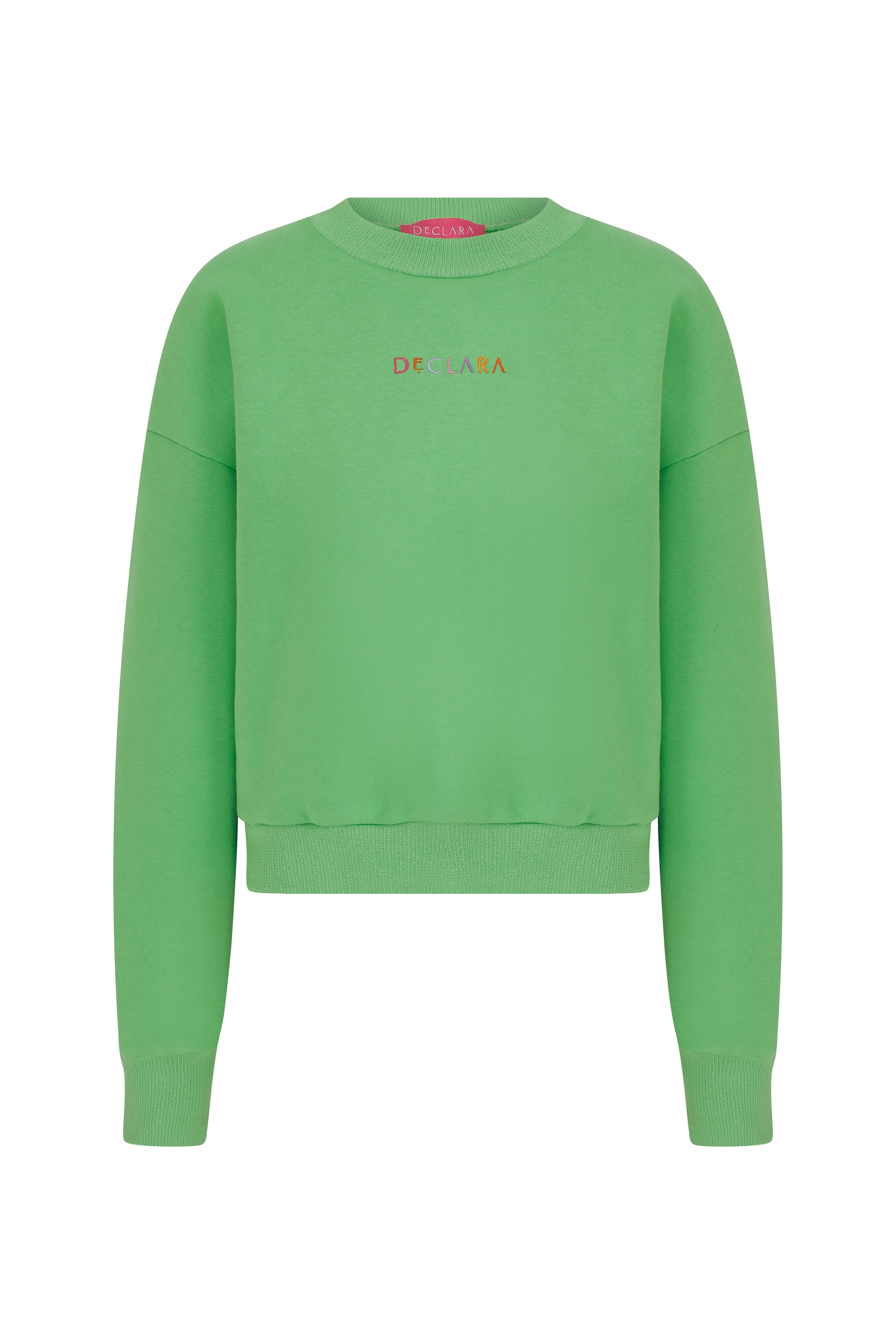 Declara-Cozy Green Sweatshirt-1-Milagron.com