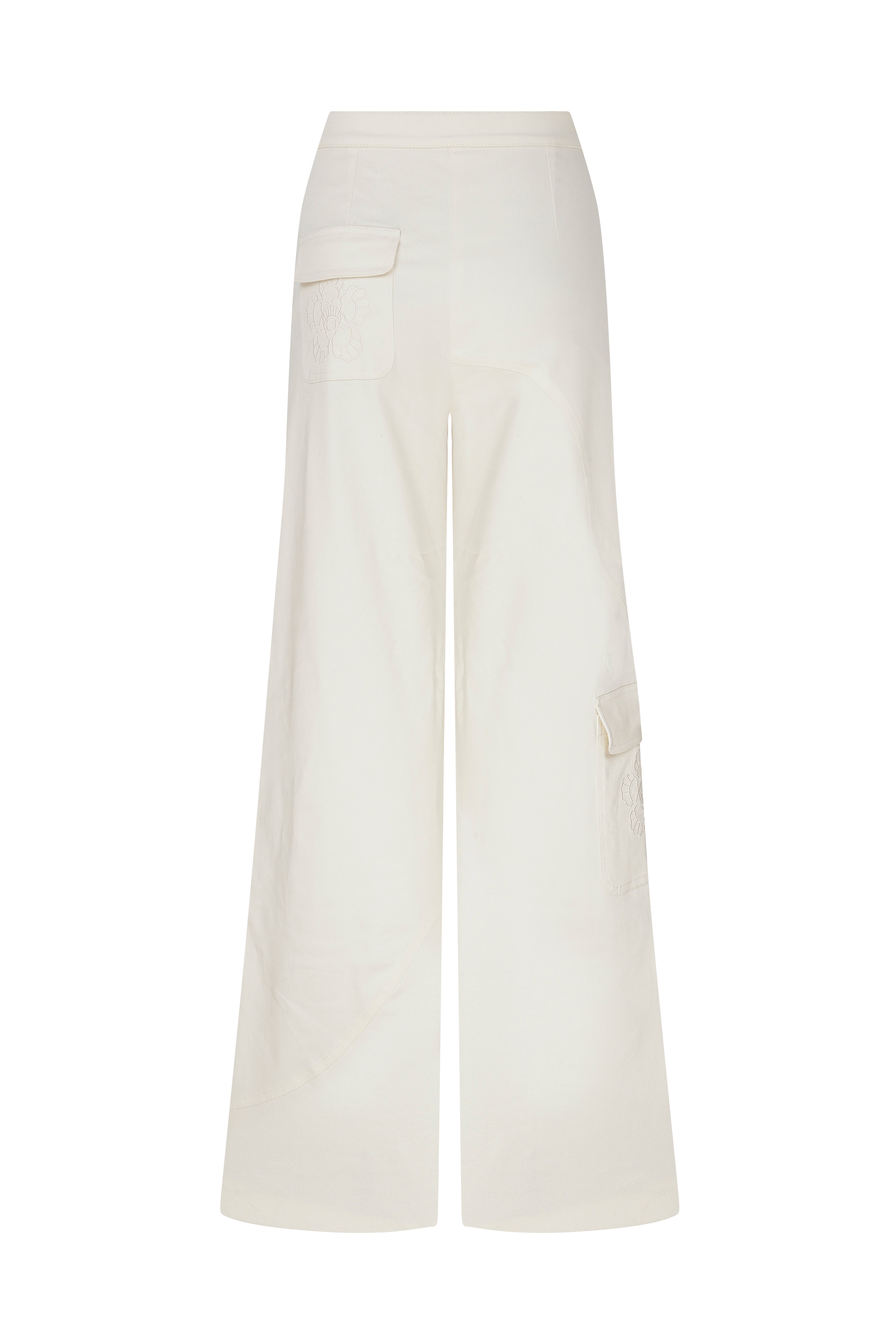 Declara-Floral Whisper Beige Jeans-Pantolon-5-Milagron.com