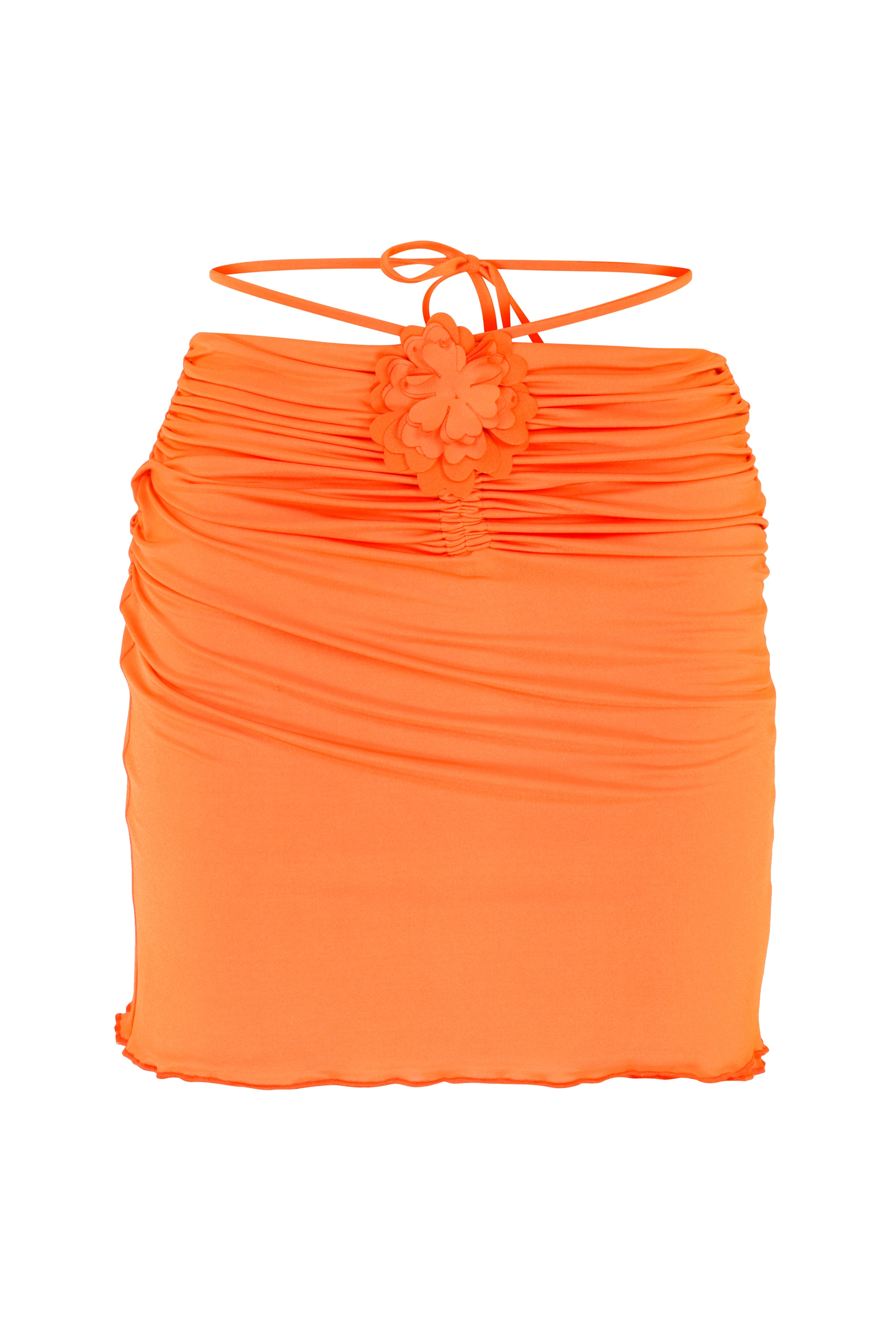 Declara-Marigold Floral Skirt-Etek-5-Milagron.com