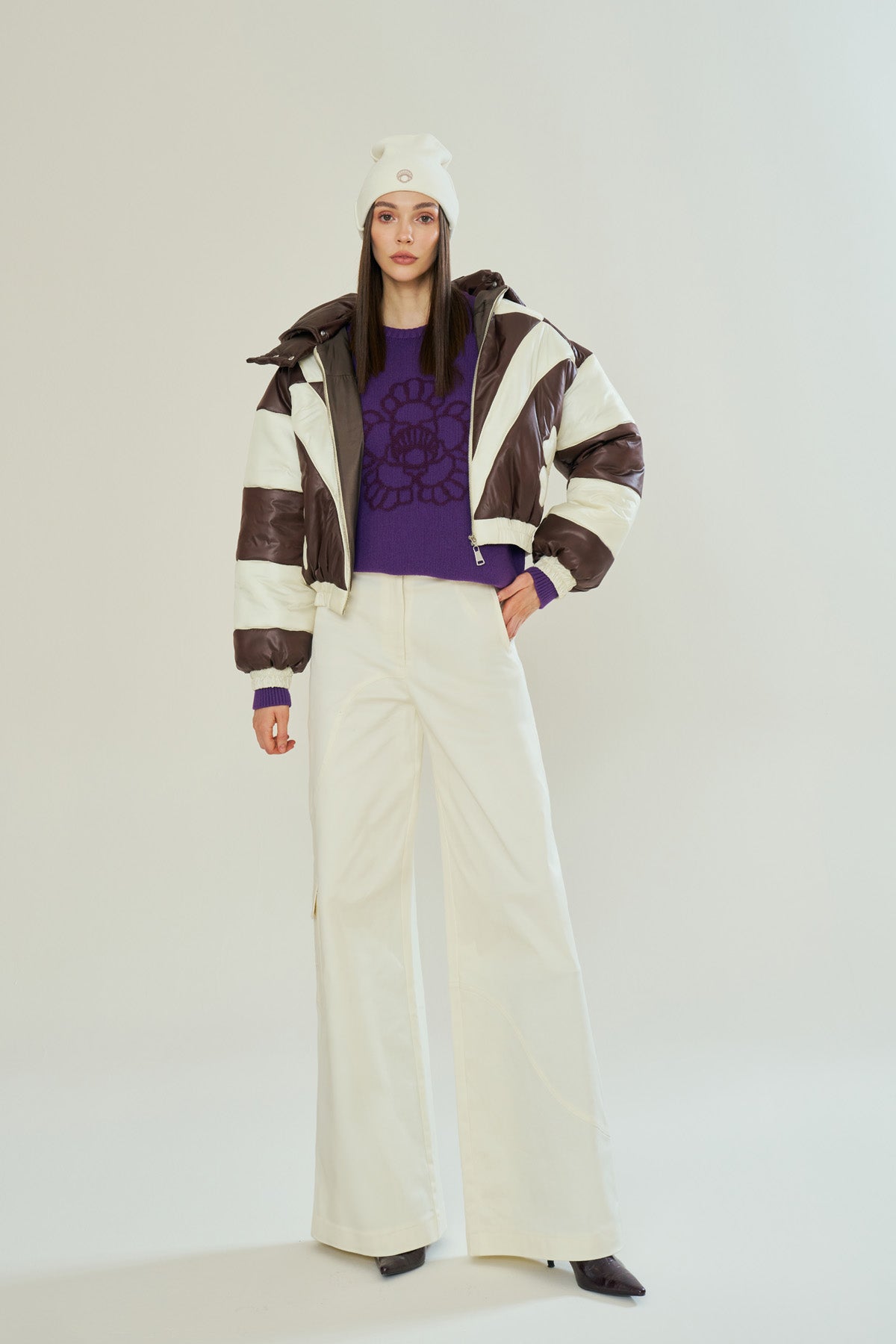 Declara-Mocha Hues Puffer-Ceket-1-Milagron.com