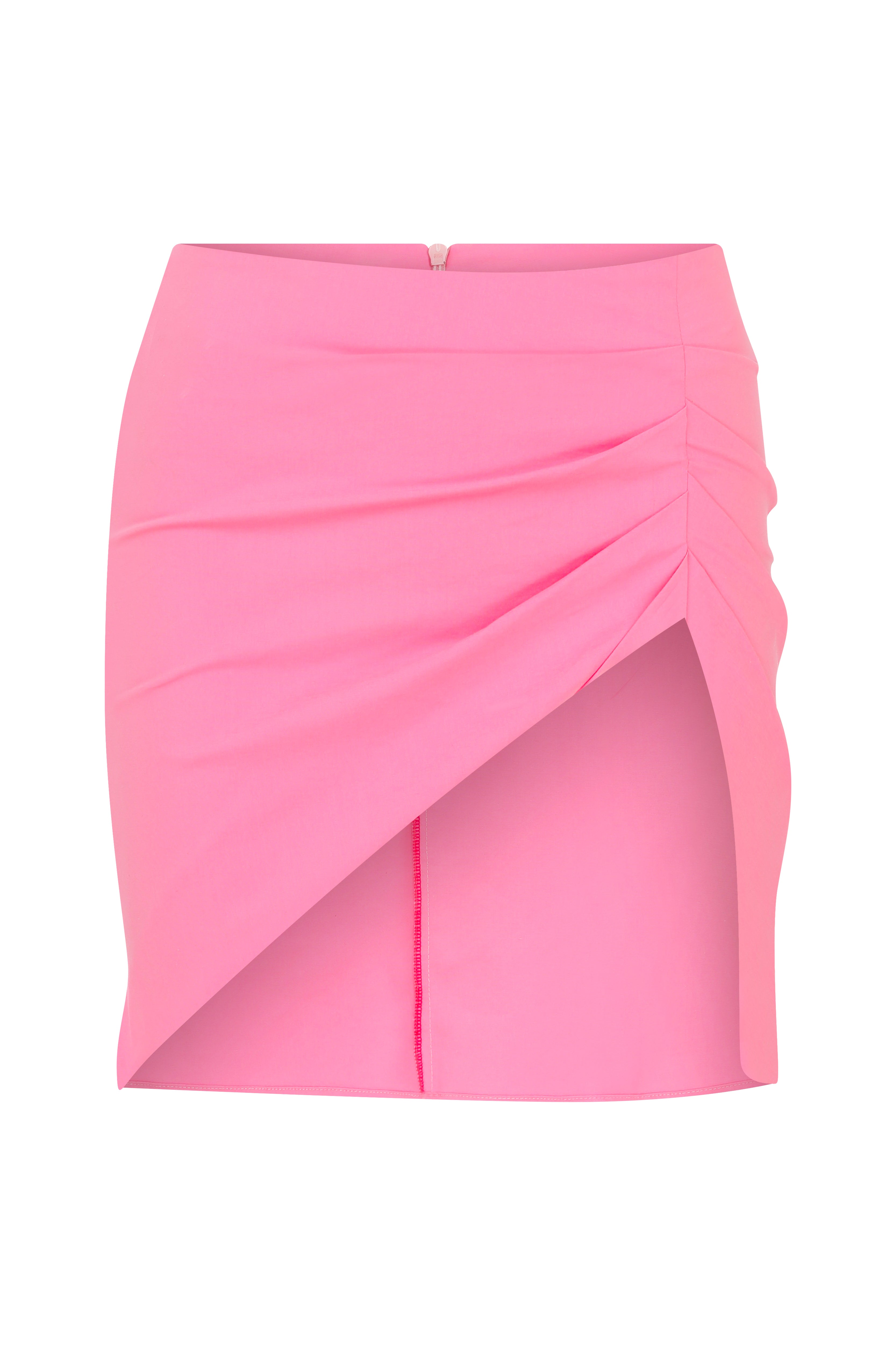 Declara-Pink Gathering Skirt-1-Milagron.com