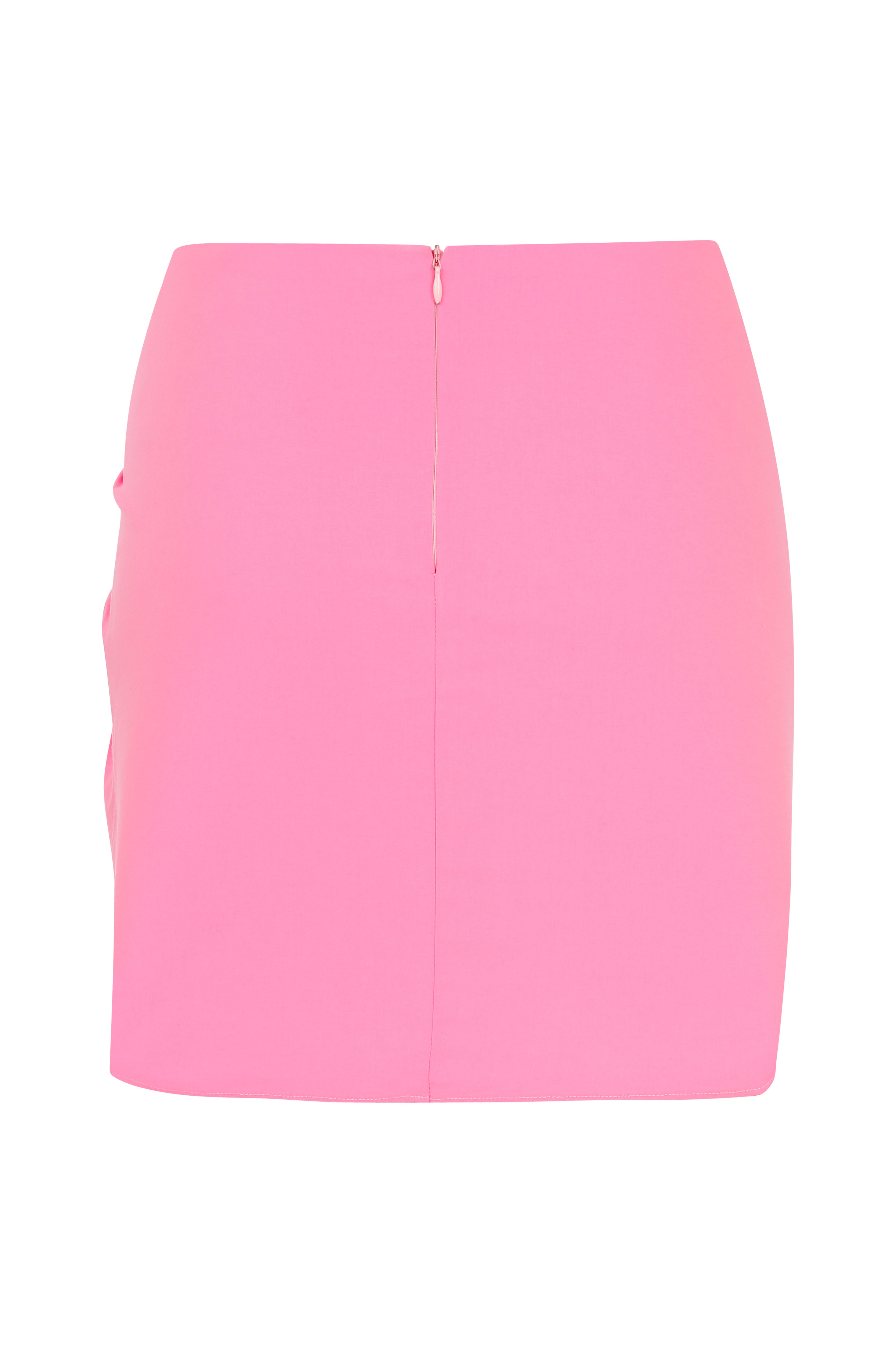 Declara-Pink Gathering Skirt-2-Milagron.com