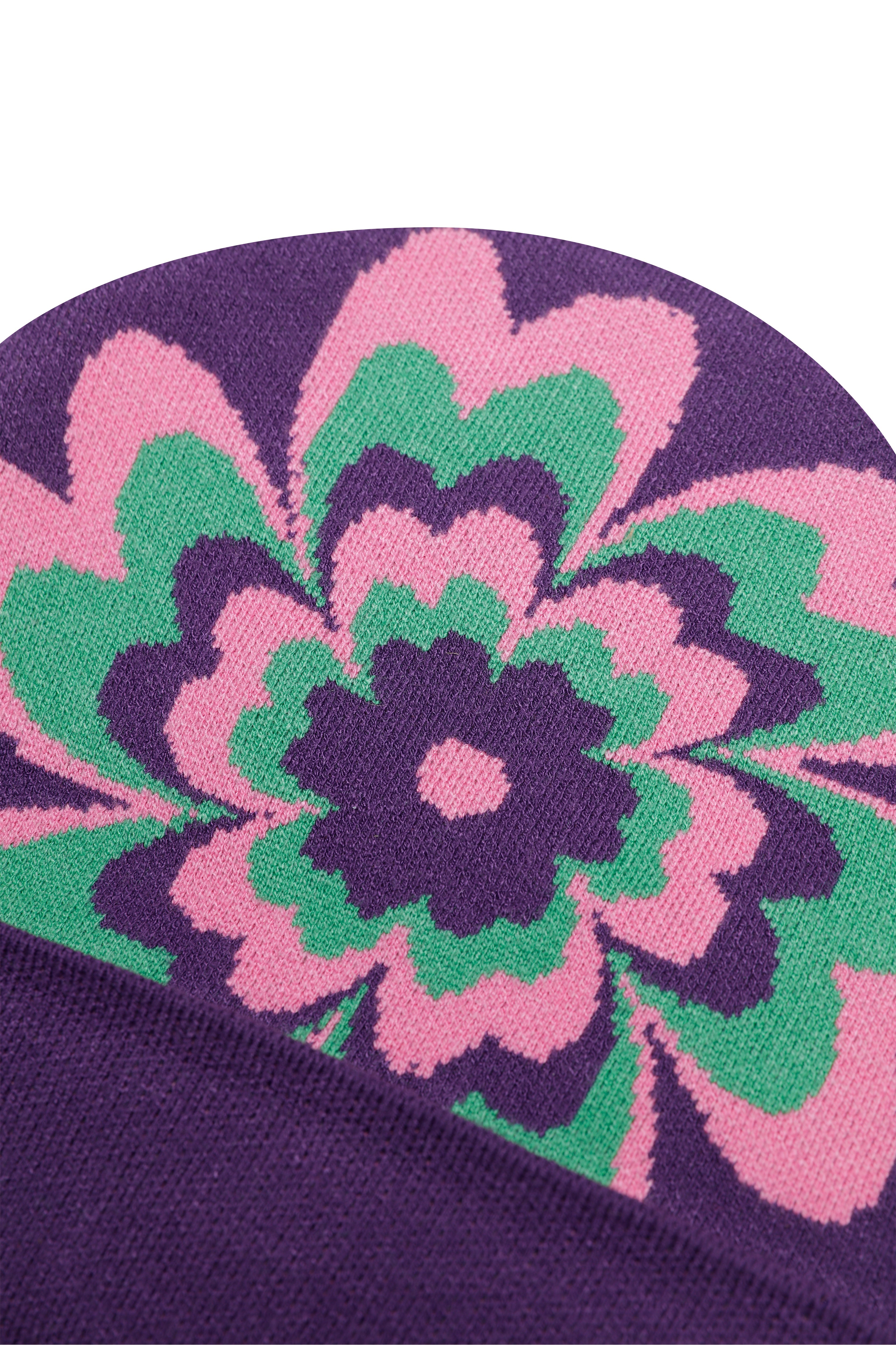 Declara-Purple Botanical Bless Beanie-Bere-2-Milagron.com