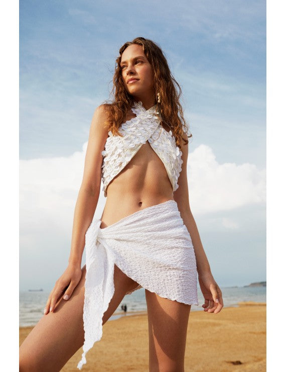 Declara-Sequined Shell Top-4-Milagron.com