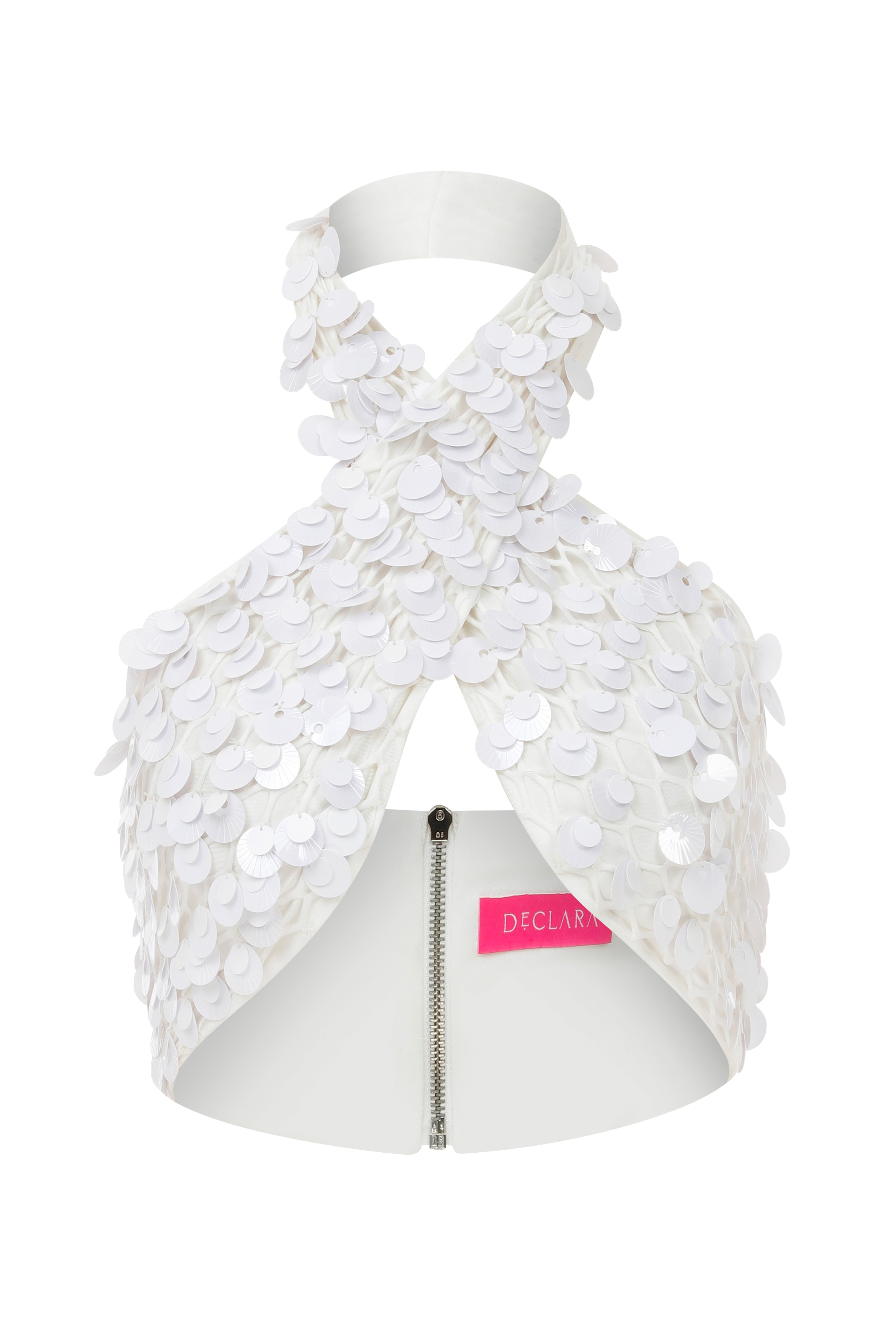 Declara-Sequined Shell Top-1-Milagron.com