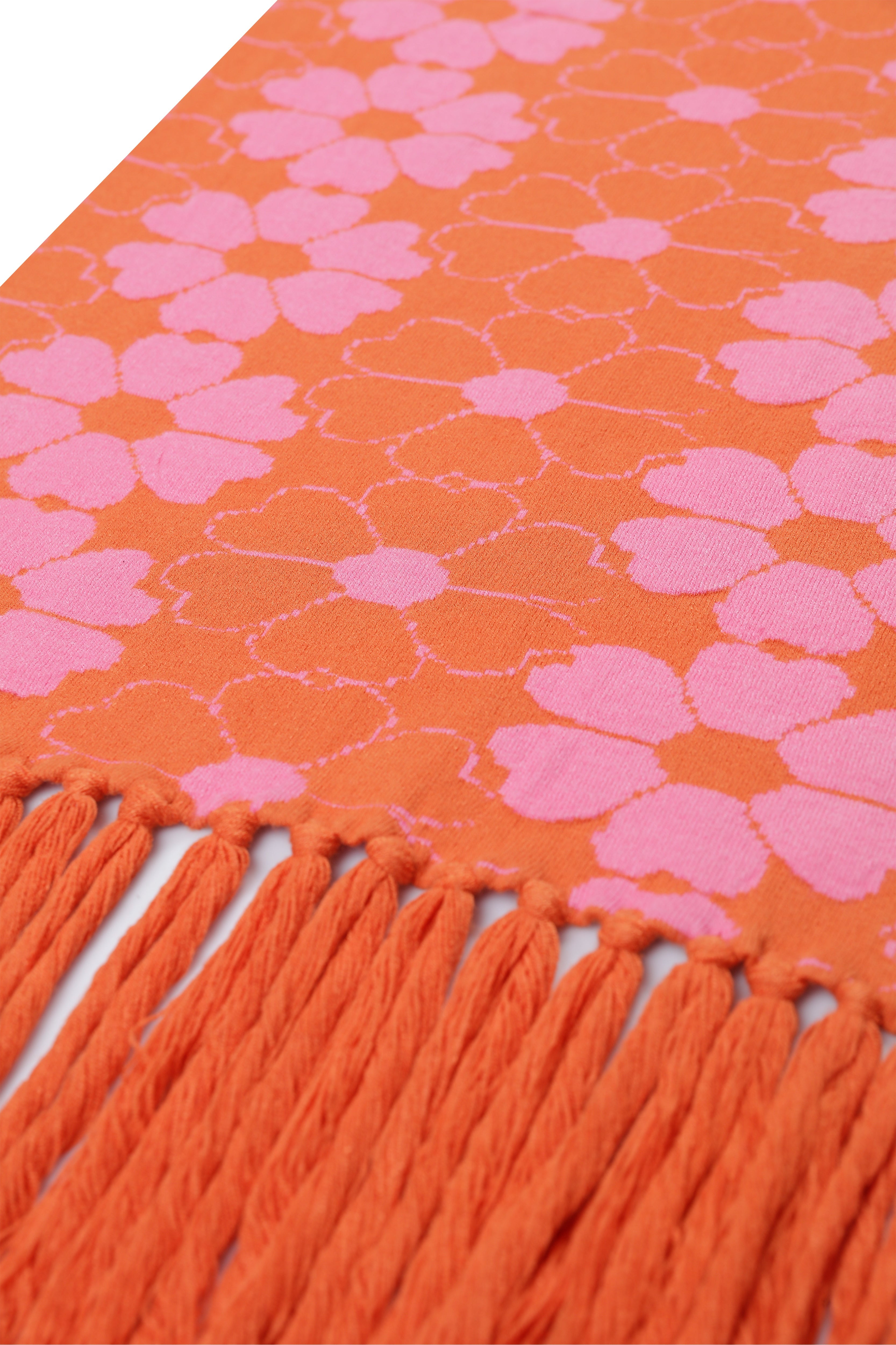 Declara-Sun Kissed Floral Knit Scarf-Atkı-5-Milagron.com