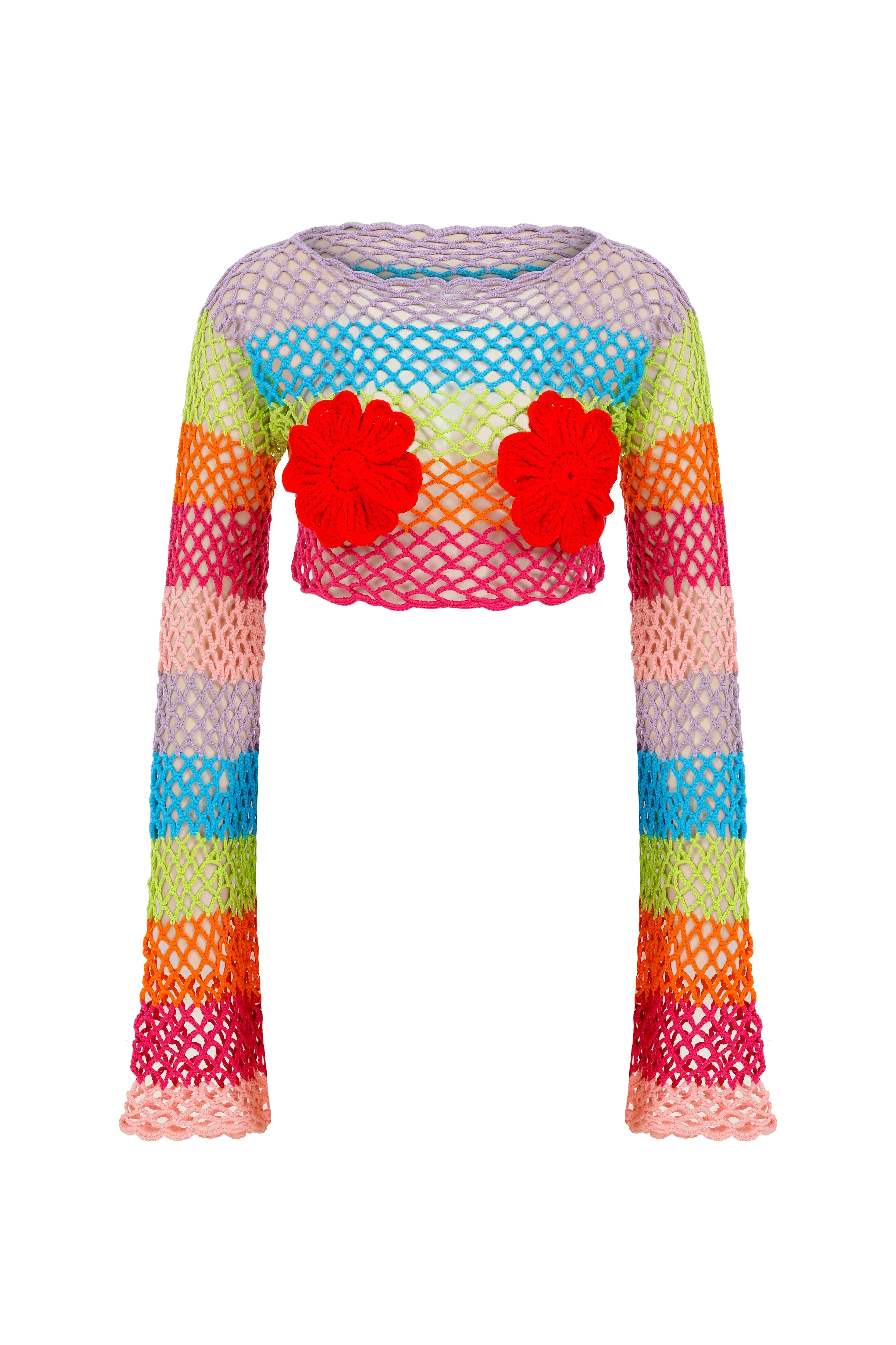 Declara-Viola Floral Top-5-Milagron.com