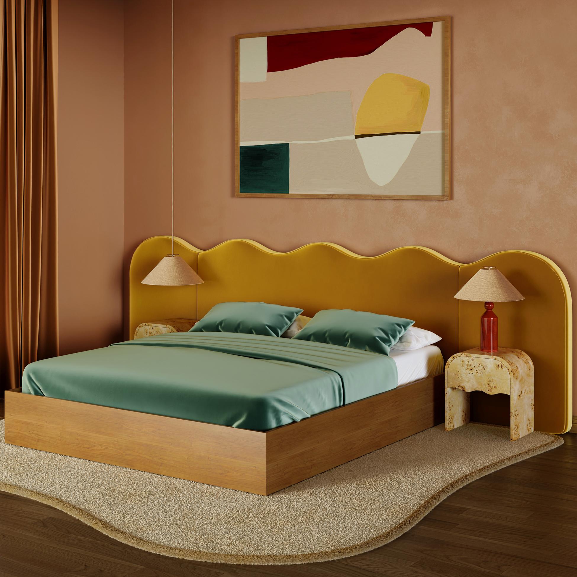 Dekorlist-Wavy Bazalı Karyola-Yatak-5-Milagron.com