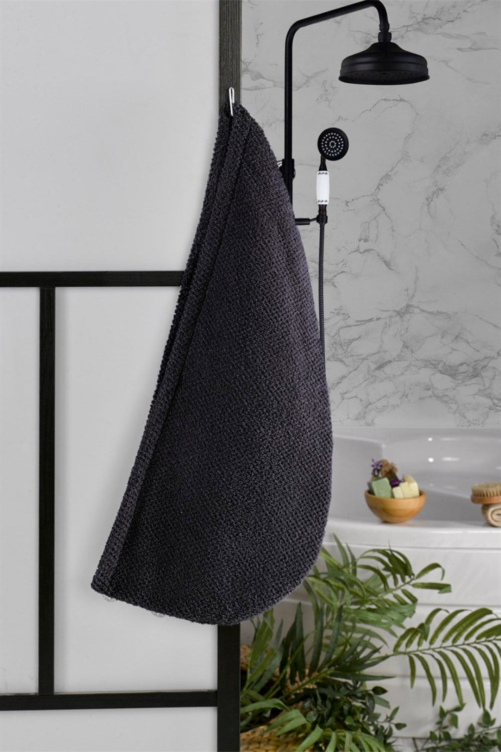 Denizli Concept-Bone 2'li̇ Saç Havlusu-Havlu & Peştamal-1-Milagron.com