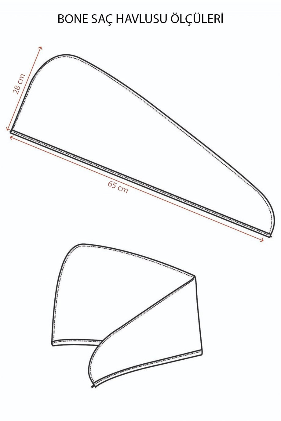 Denizli Concept-Bone 2'li̇ Saç Havlusu-Havlu & Peştamal-4-Milagron.com