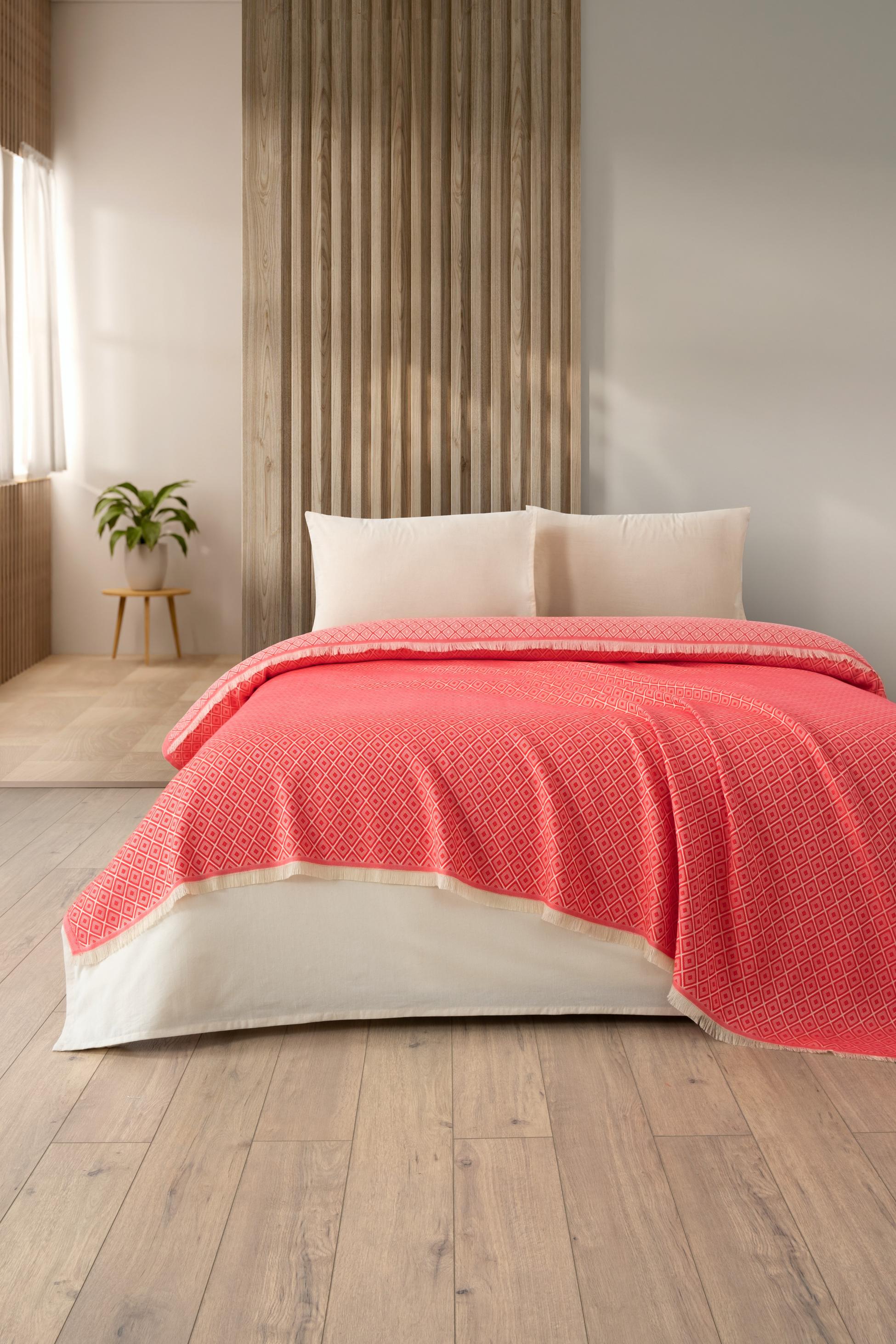 Denizli Concept-Diamonds Çi̇ft Ki̇şi̇li̇k Pi̇ke Takımı-Nevresim Takımı-7-Milagron.com