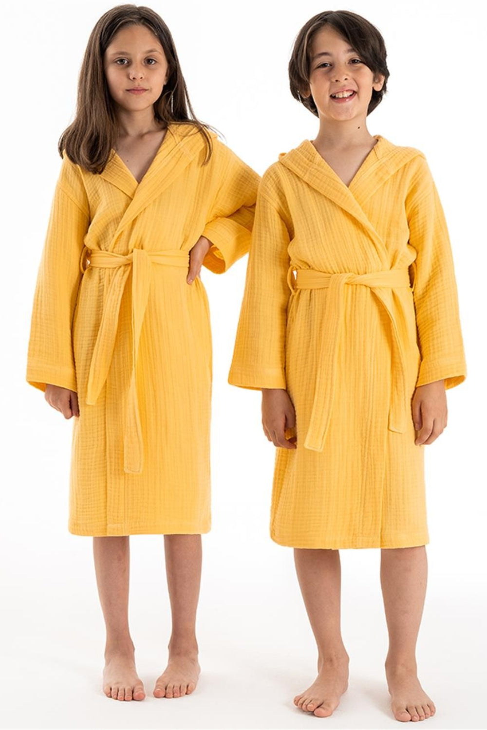 Denizli Concept-Kapşonlu Müsli̇n Çocuk Bornoz-Bornoz-1-Milagron.com