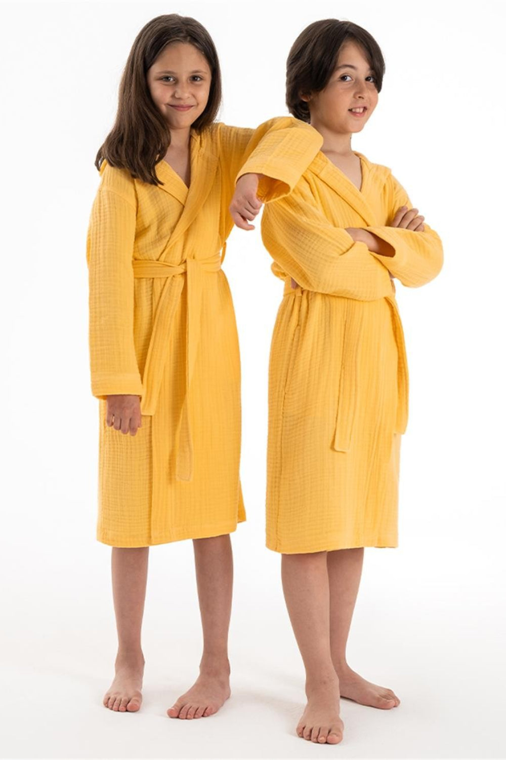 Denizli Concept-Kapşonlu Müsli̇n Çocuk Bornoz-Bornoz-2-Milagron.com