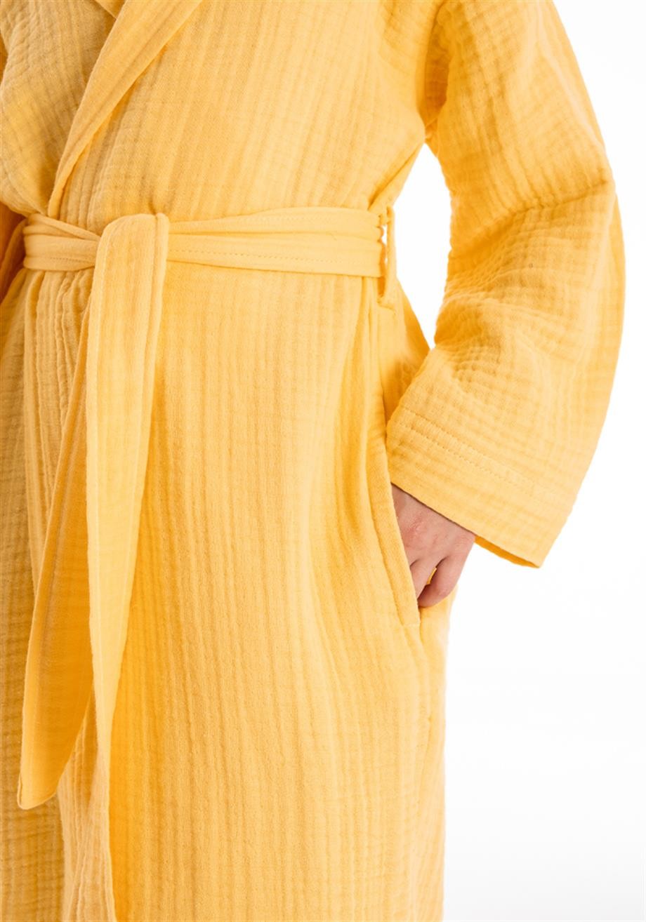 Denizli Concept-Kapşonlu Müsli̇n Çocuk Bornoz-Bornoz-4-Milagron.com