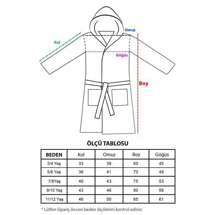 Denizli Concept-Kapşonlu Müsli̇n Çocuk Bornoz-Bornoz-5-Milagron.com