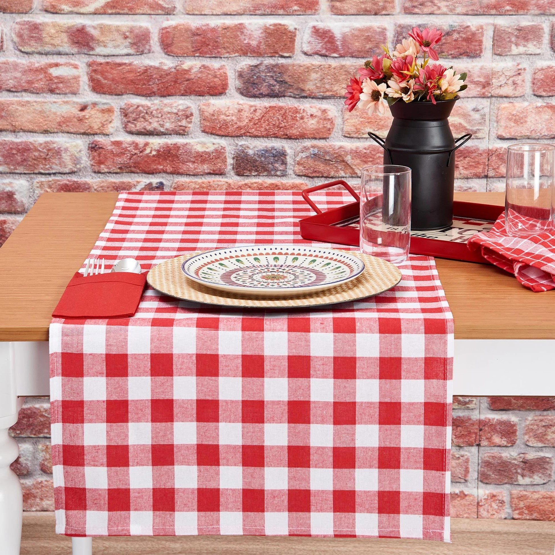 Denizli Concept-Kareli̇ Runner 2'li̇ Set-Runner-3-Milagron.com