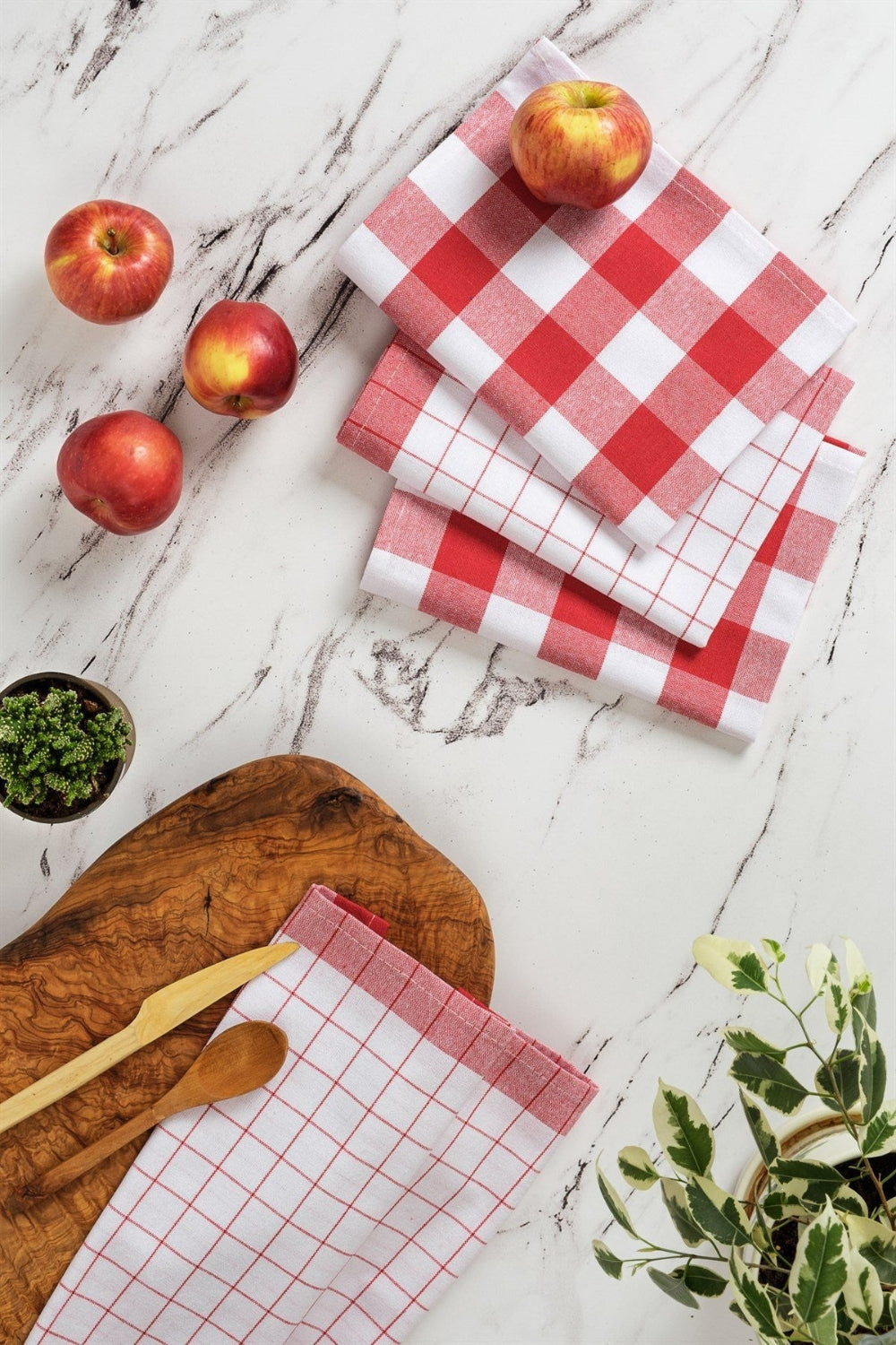 Denizli Concept-Madri̇d 4'lü Kurulama Bezi̇ Kırmızı-Kurulama Bezi̇-1-Milagron.com