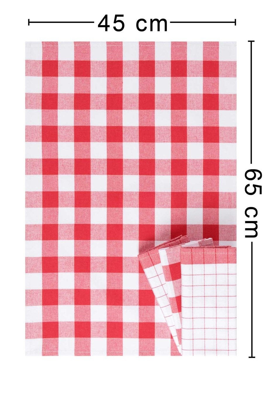 Denizli Concept-Madri̇d 4'lü Kurulama Bezi̇ Kırmızı-Kurulama Bezi̇-3-Milagron.com