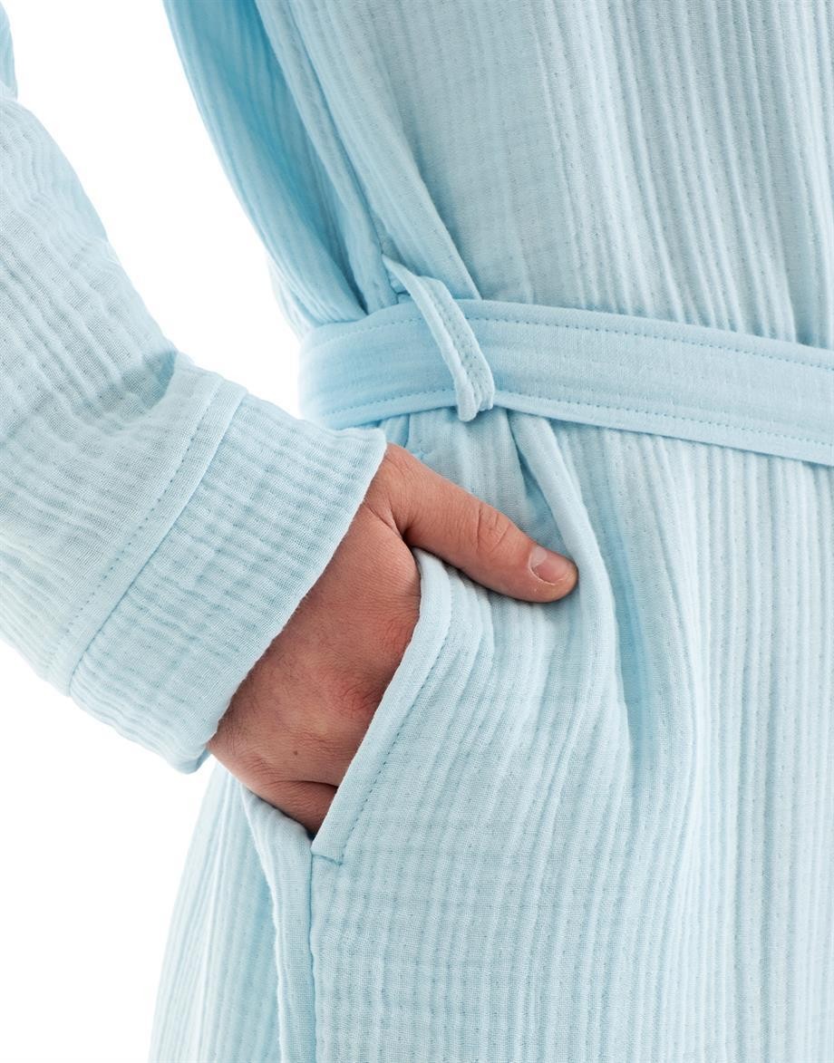 Denizli Concept-Unisex Ki̇mono Müsli̇n Bornoz Havlu Seti̇-Bornoz Seti-4-Milagron.com